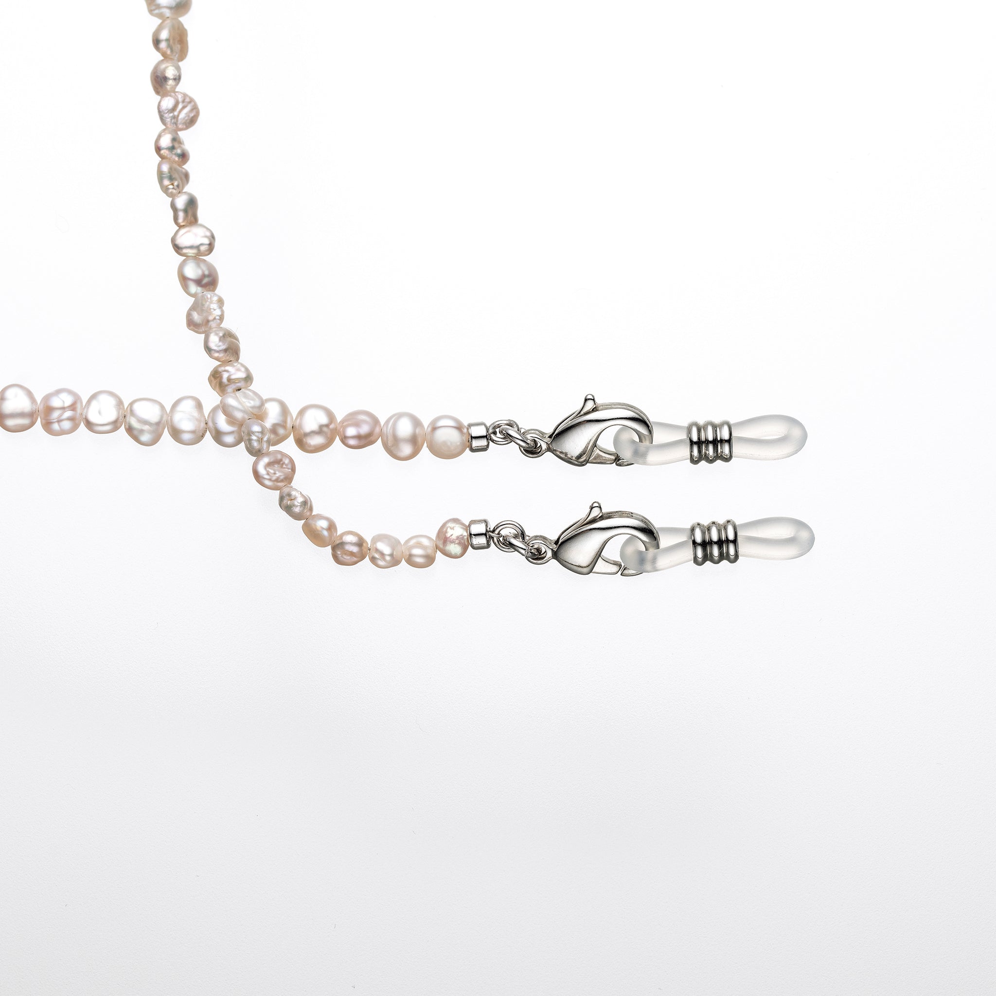 パール メガネチェーン兼ネックレス(淡水真珠/3〜4mm/ロング/80cm/6月誕生石)《25N03007》