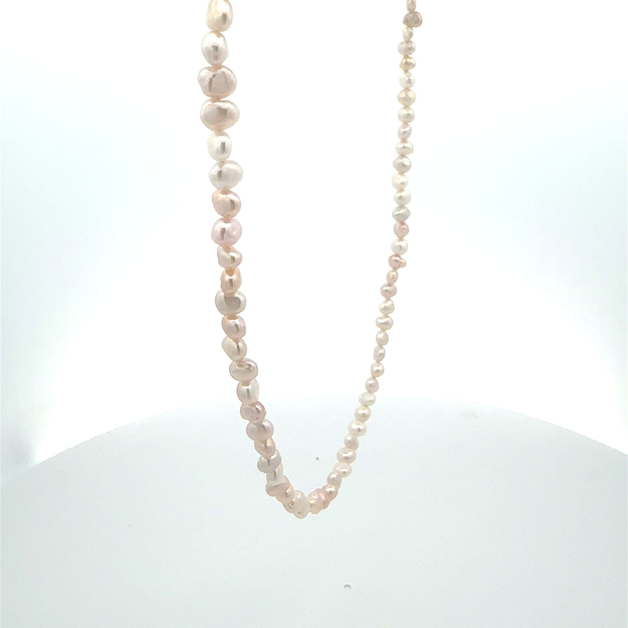 パール メガネチェーン兼ネックレス(淡水真珠/3〜4mm/ロング/80cm/6月誕生石)《25N03007》