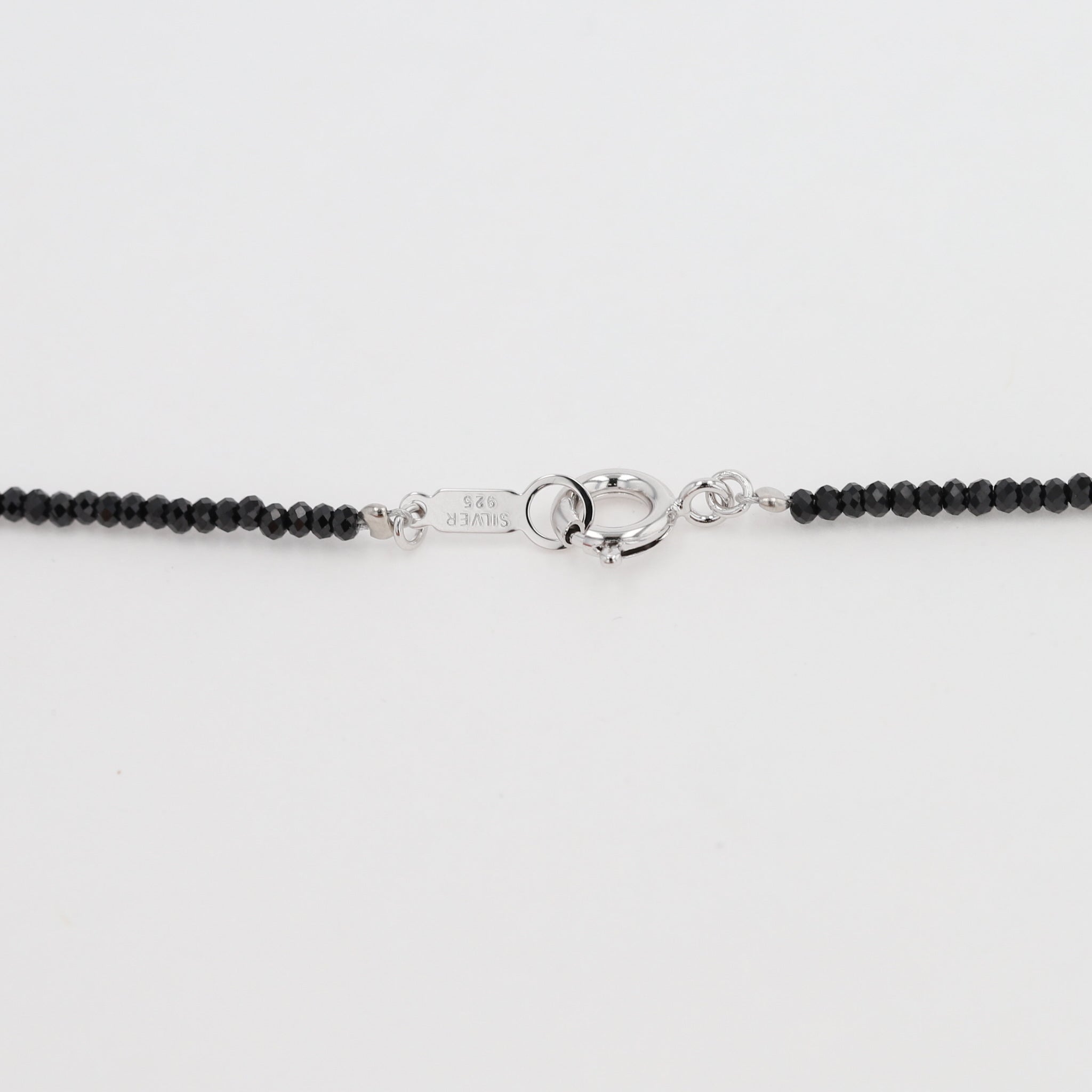 オパール/ブラックスピネル シルバーネックレス(ロング/70cm)《25N03008》