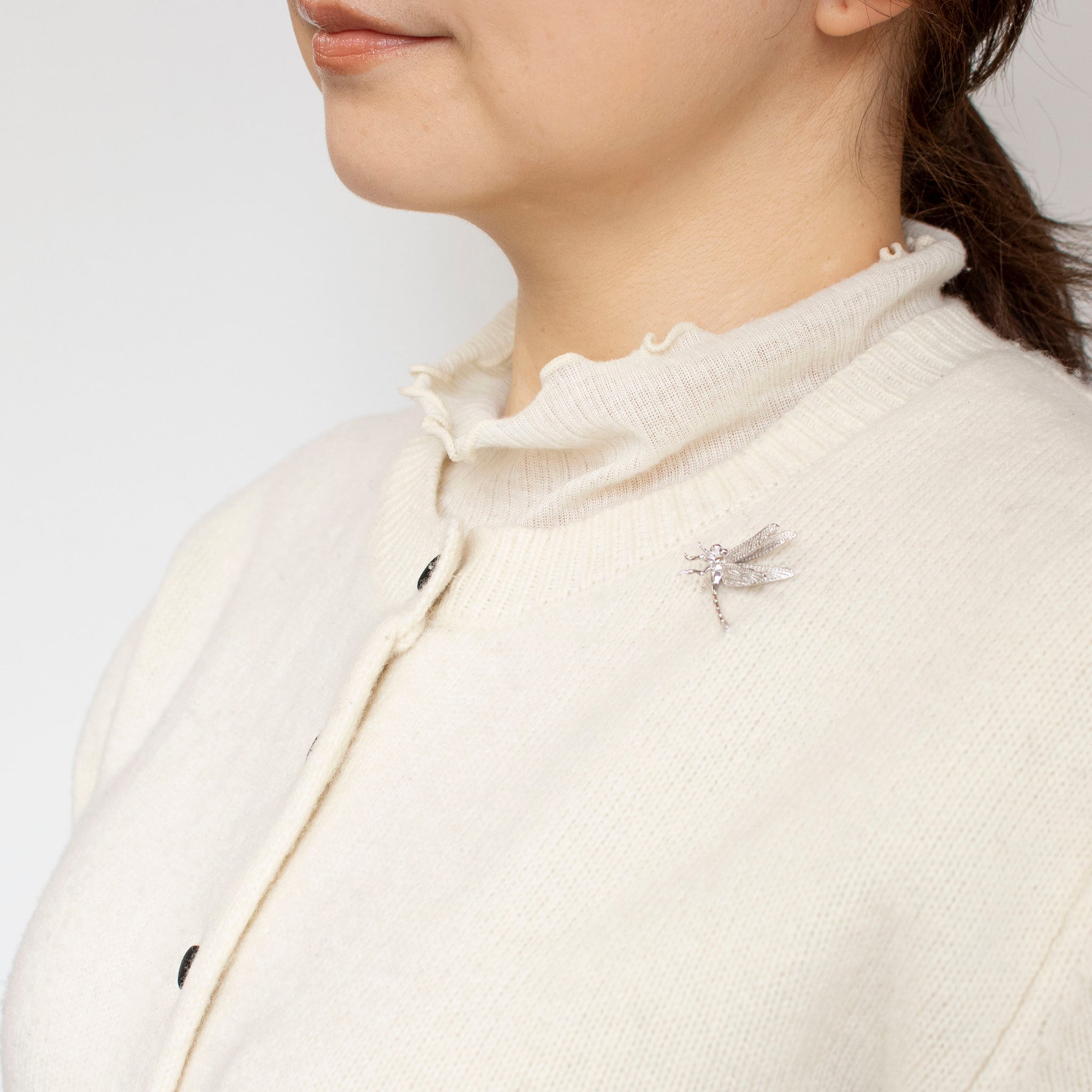 シルバーブローチ(トンボモチーフ)《25N03103》