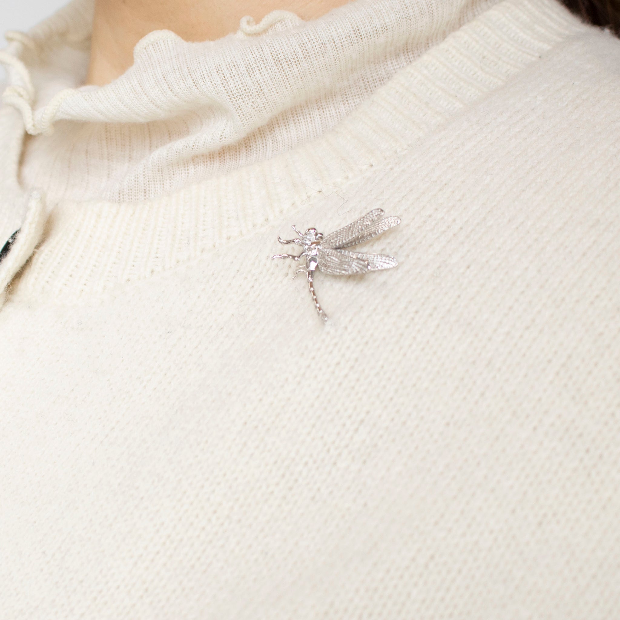 シルバーブローチ(トンボモチーフ)《25N03103》