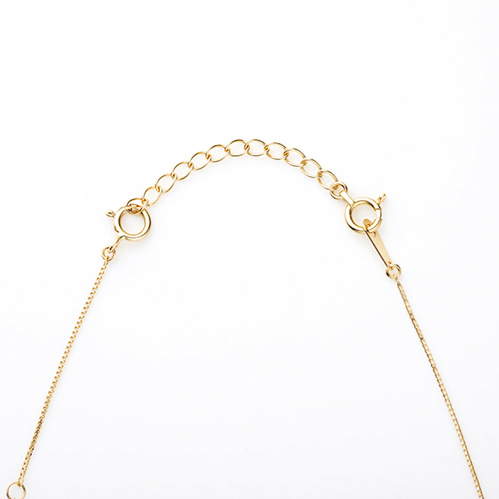K18アジャスターチェーン(イエローゴールド/3.3cm/「楽わ」付き)《25N03107》