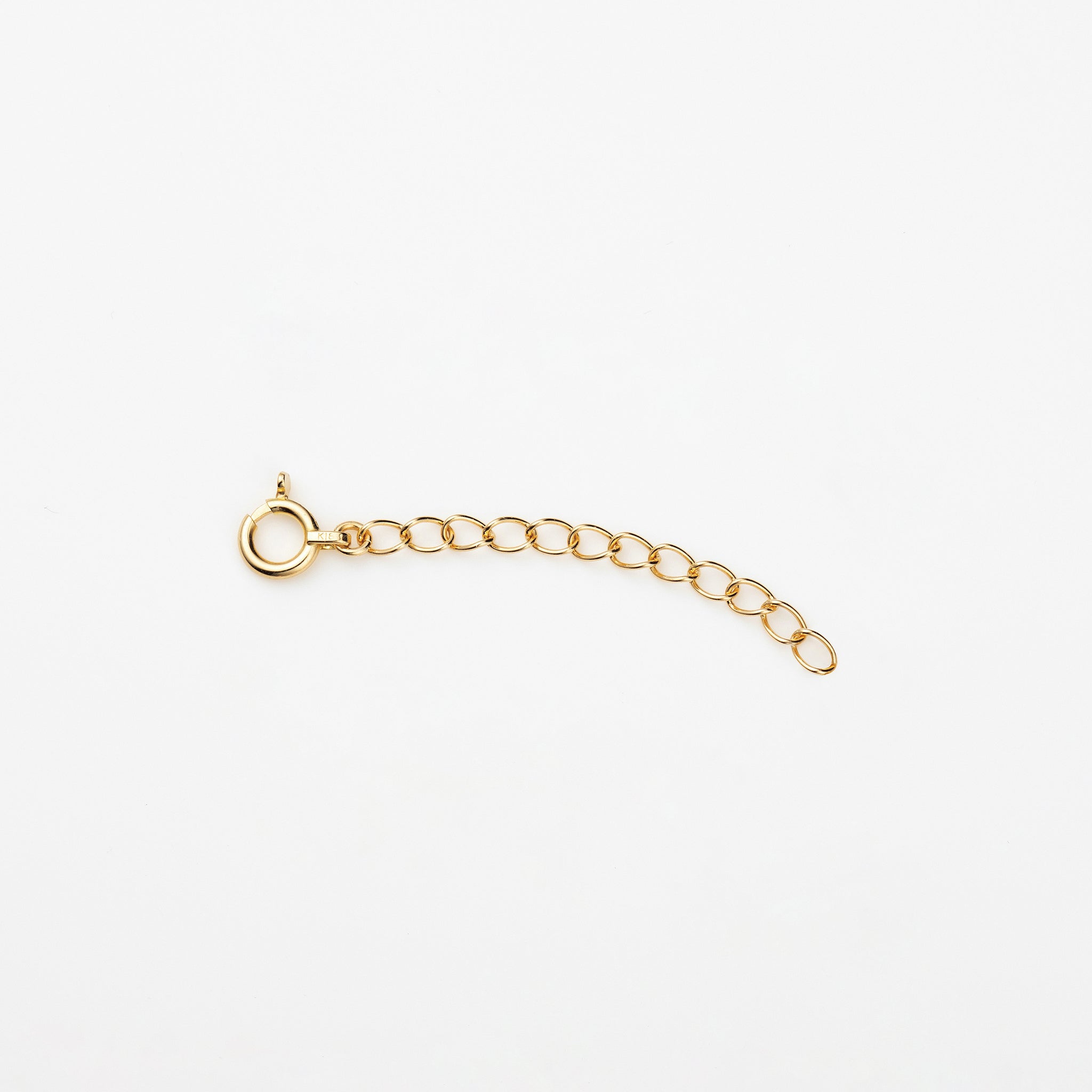 K18アジャスターチェーン(イエローゴールド/3.3cm/「楽わ」付き)《25N03107》