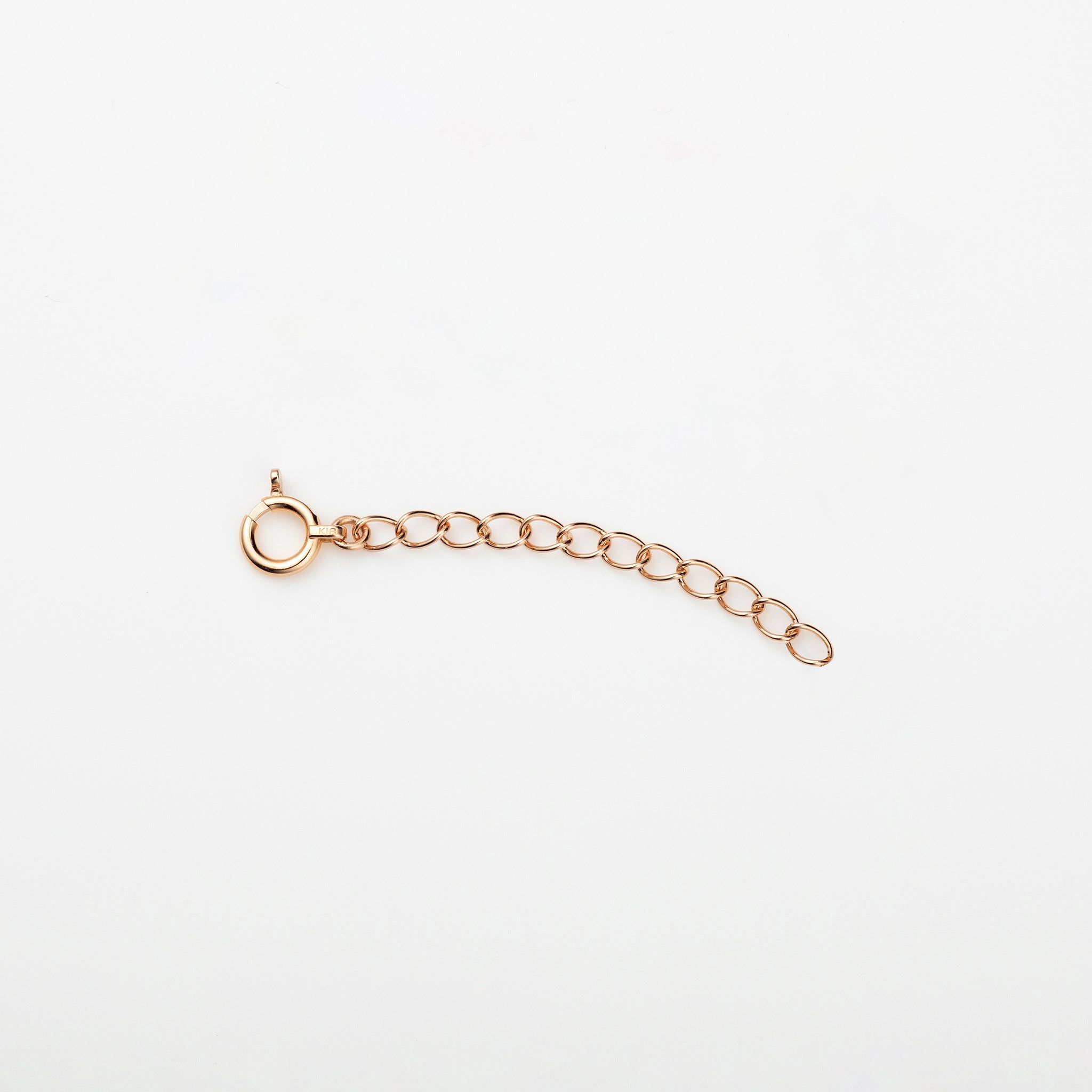 K18アジャスターチェーン(ピンクゴールド/3.3cm/「楽わ」付き)《25N03108》