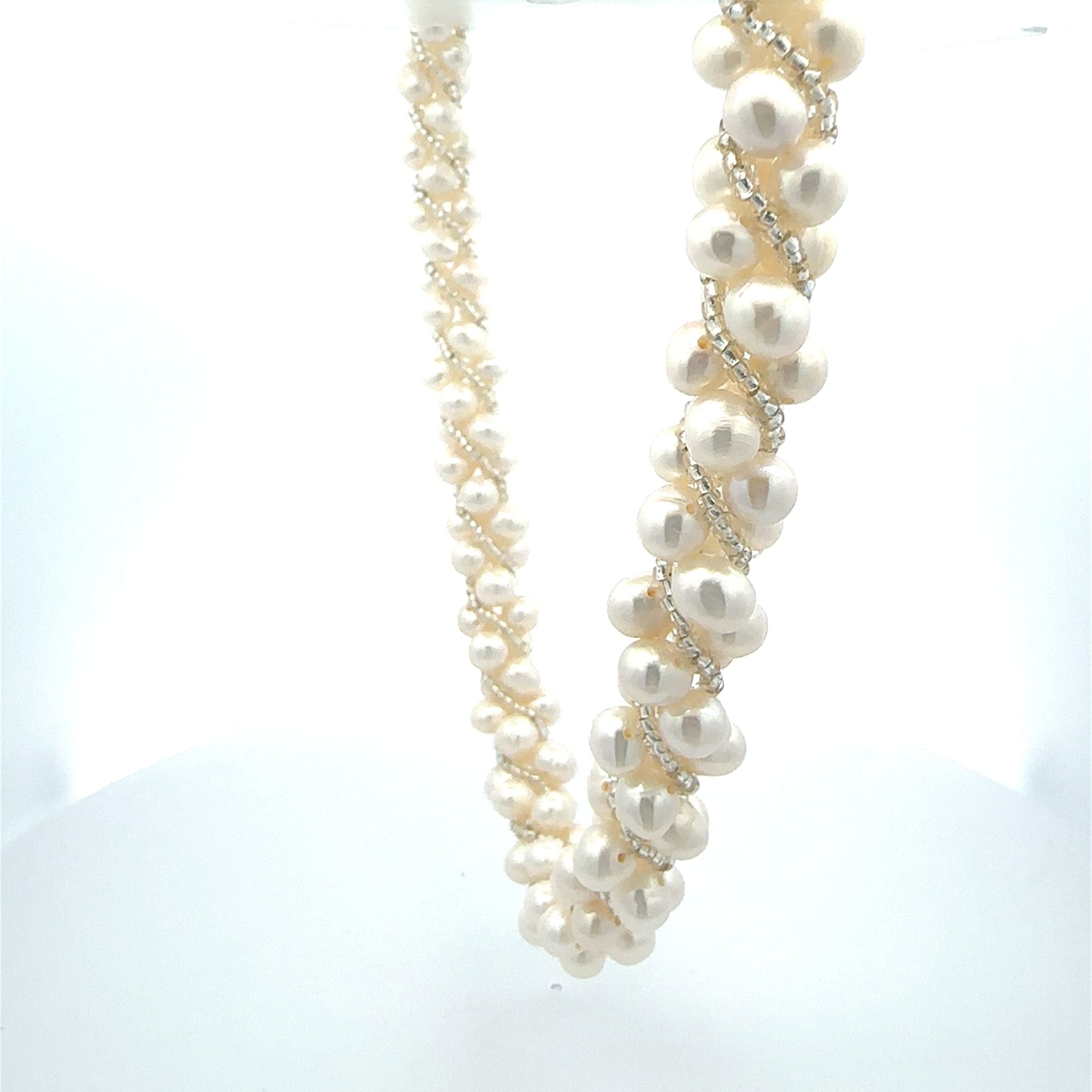 パール/ビーズ ネックレス&ブレスレット2点セット(6月誕生石/コンバーチブル)《25N03501》