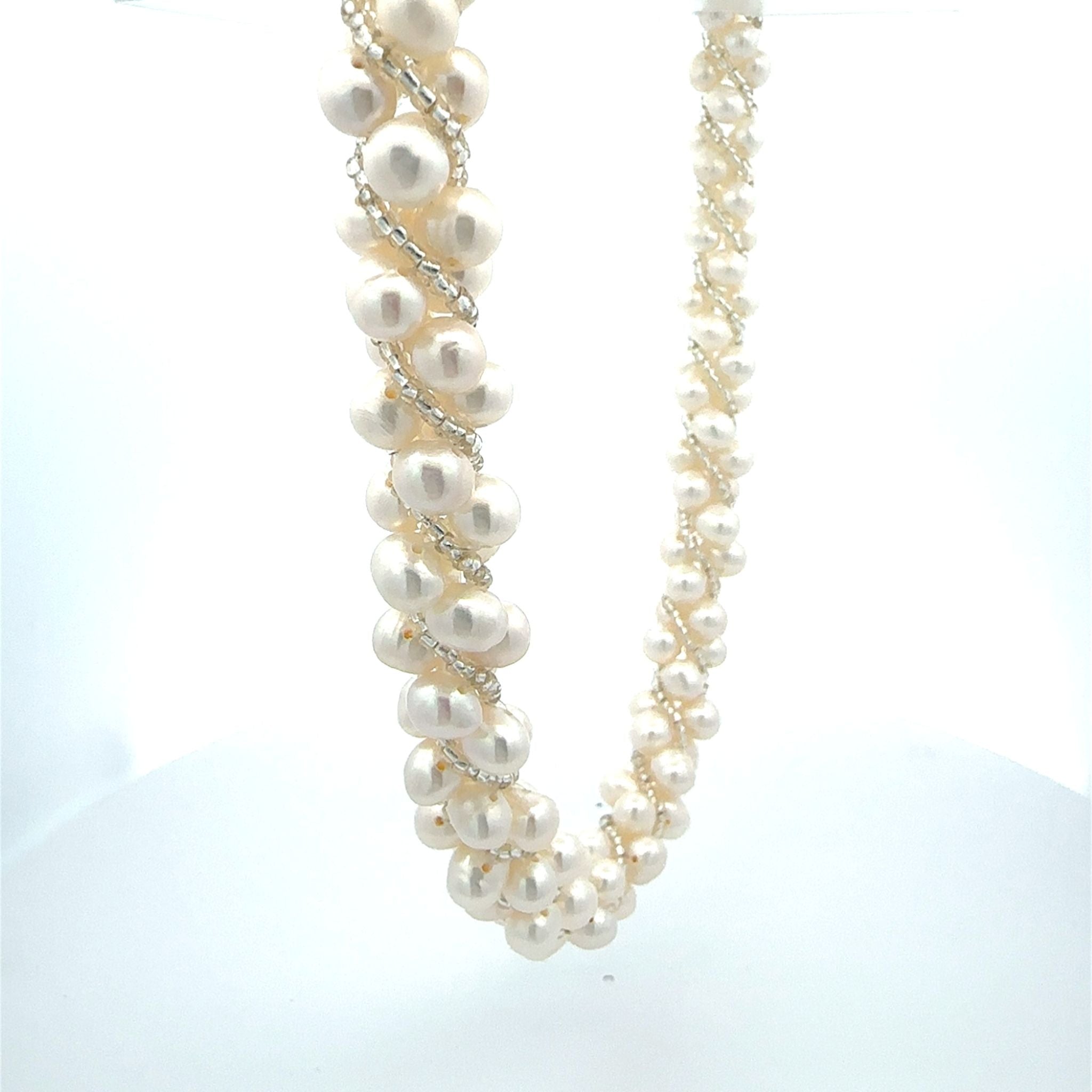 パール/ビーズ ネックレス&ブレスレット2点セット(6月誕生石/コンバーチブル)《25N03501》