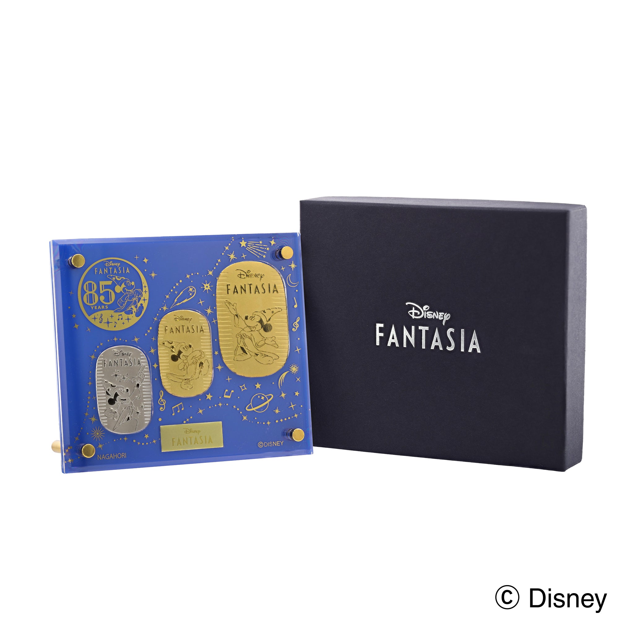 K24/PT999小判3点セット(純金/純プラチナ/Disney「FANTASIA」85周年限定ディスプレイ用専用ケース付/造幣局品位刻印付)《25N03605》