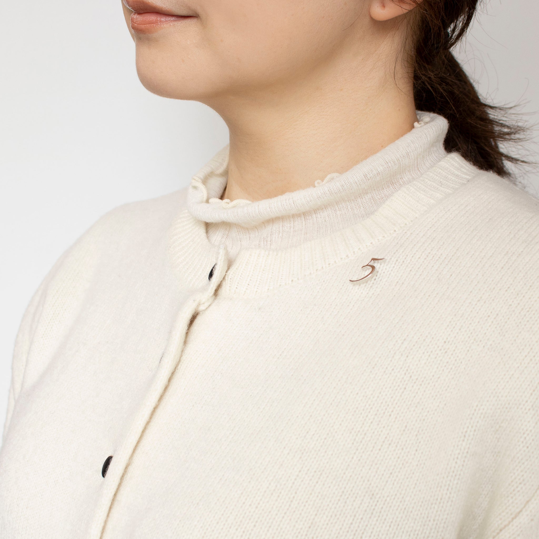 シルバーブローチ(5/数字モチーフ)《25N03606-5》