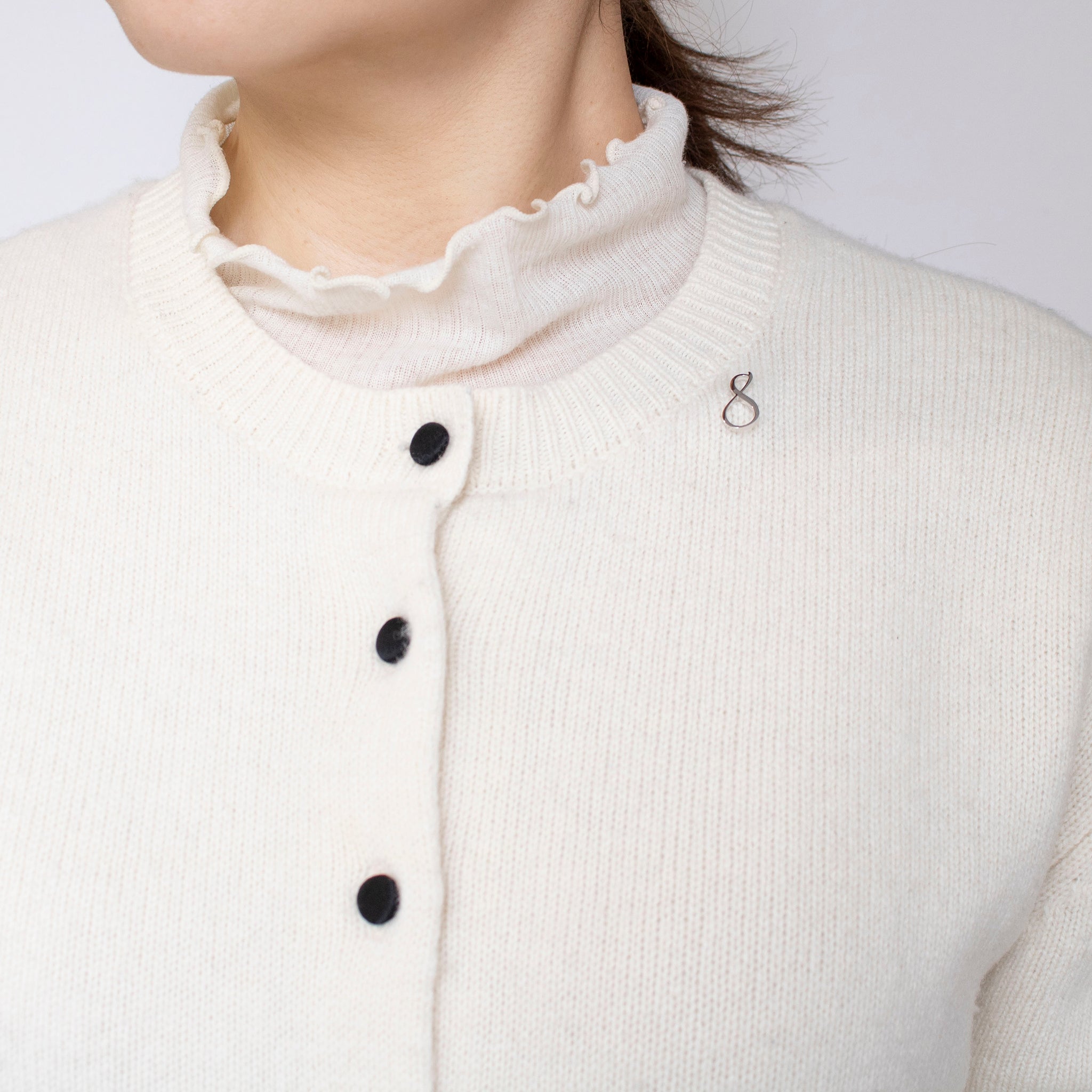 シルバーブローチ(8/数字モチーフ)《25N03606-8》