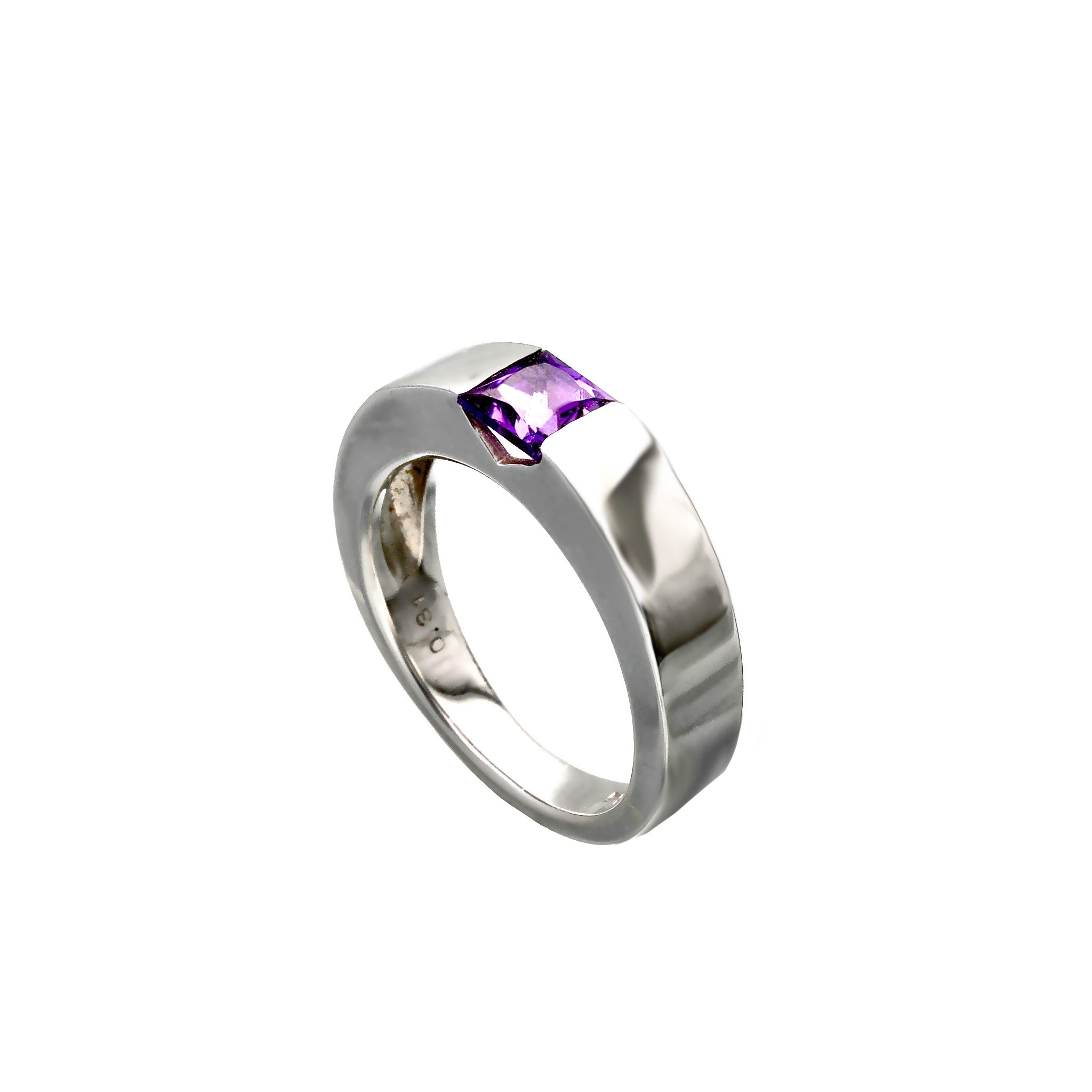 アメシスト K18リング(ピンキー/2月誕生石)《25T10106》