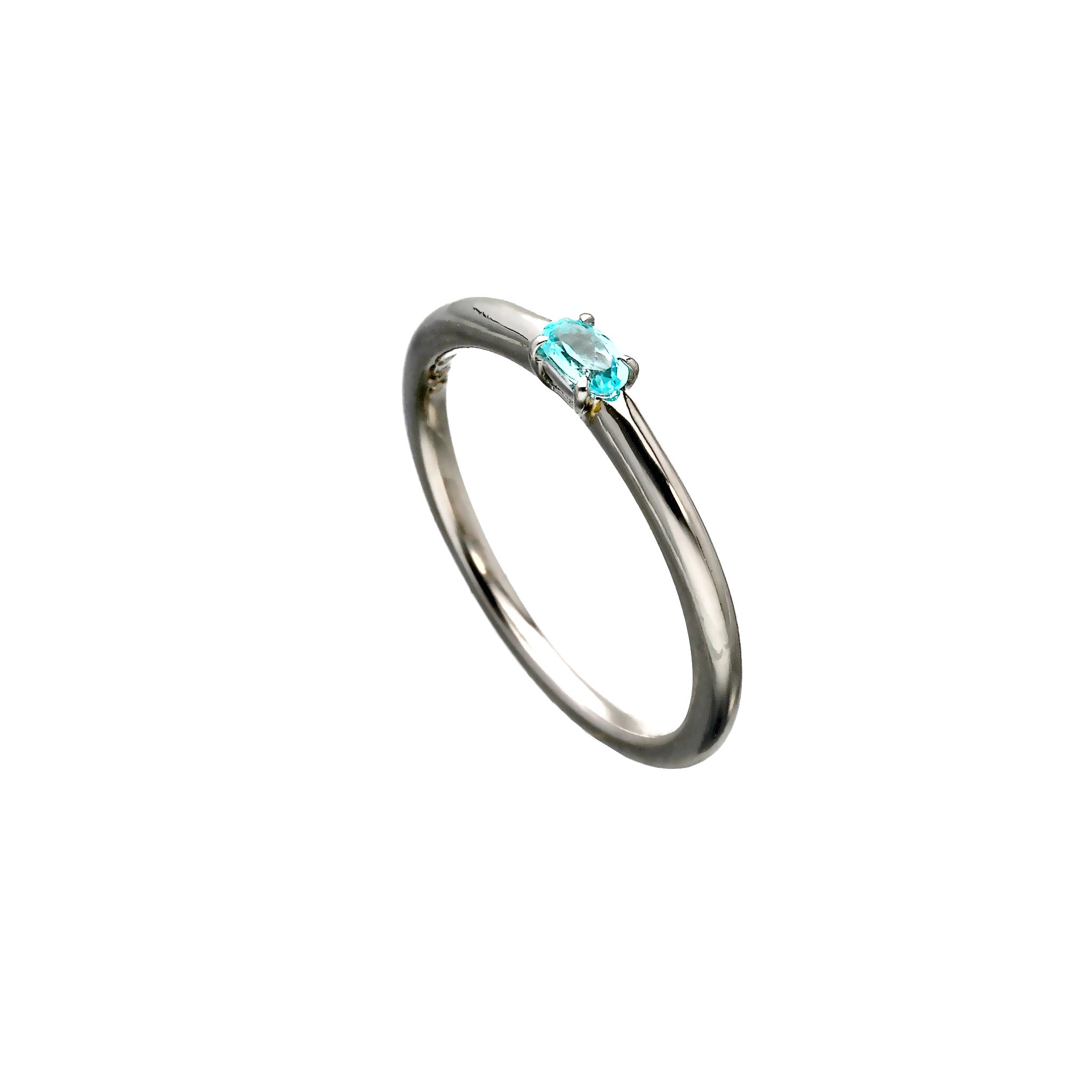 【限定1点】パライバトルマリン/ダイヤモンド プラチナリング《25T10115》