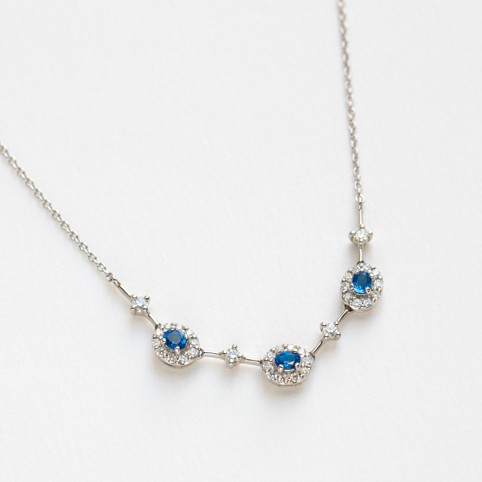 【限定1点】アウイナイト/ダイヤモンド プラチナネックレス(鑑別書付き)《25T10118》