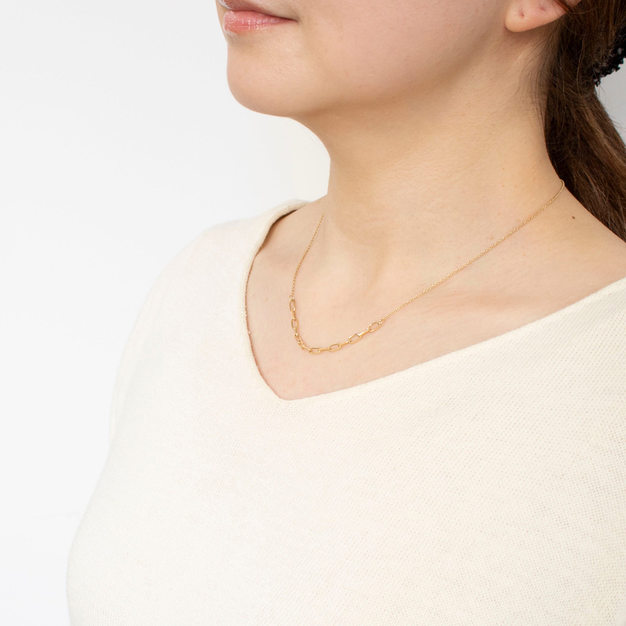 K18ネックレス(イタリア製)《25T10126》