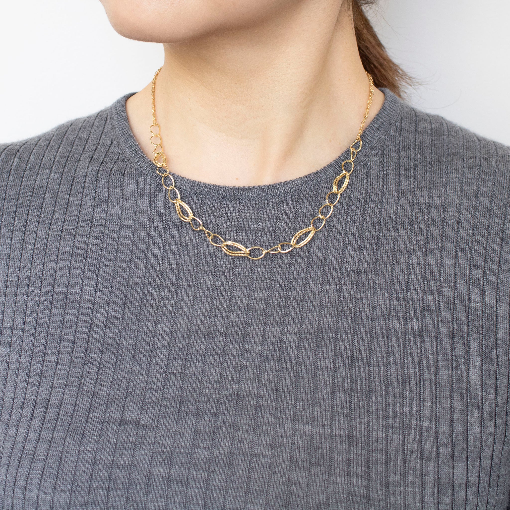 K18ネックレス(イタリア製)《25T10127》