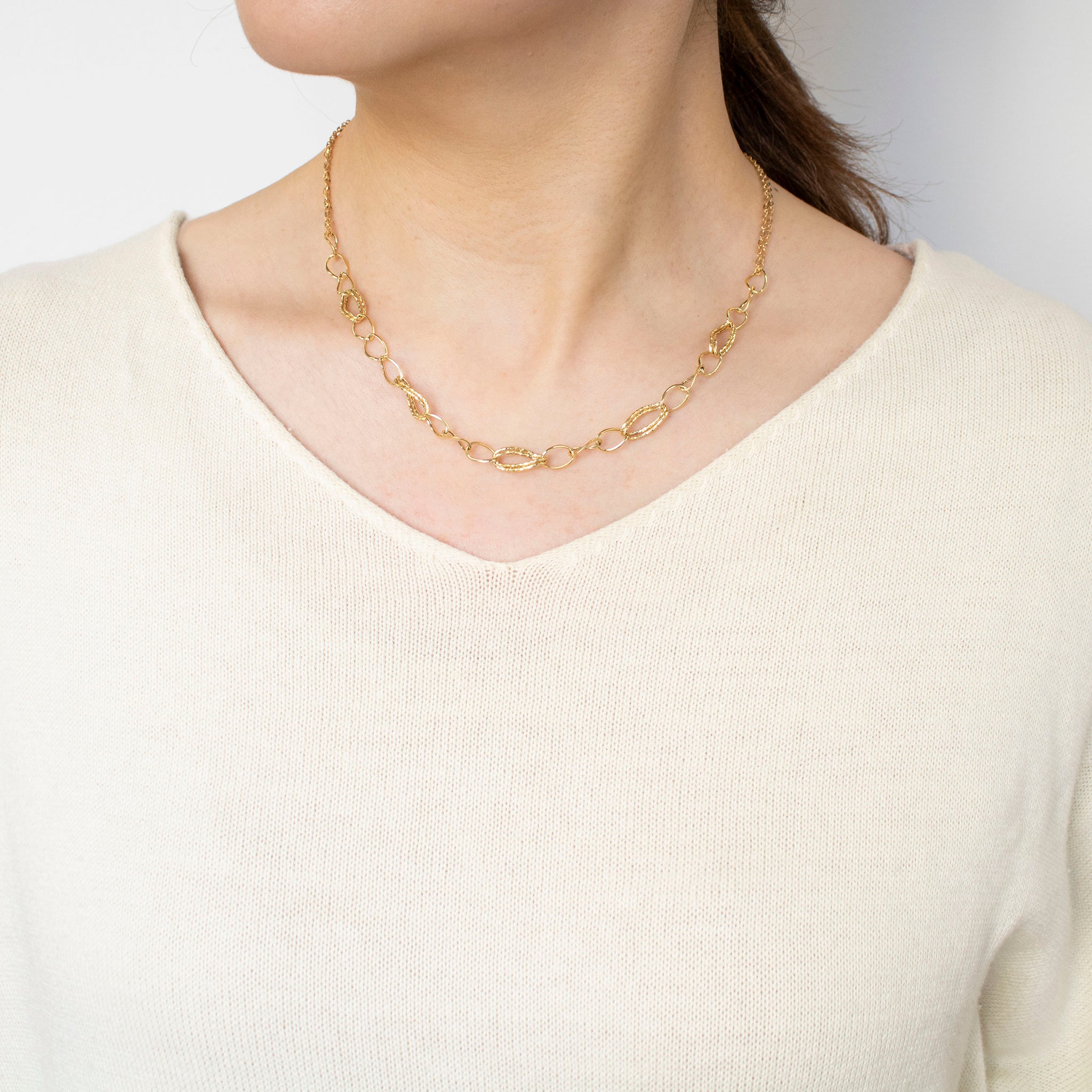 K18ネックレス(イタリア製)《25T10127》