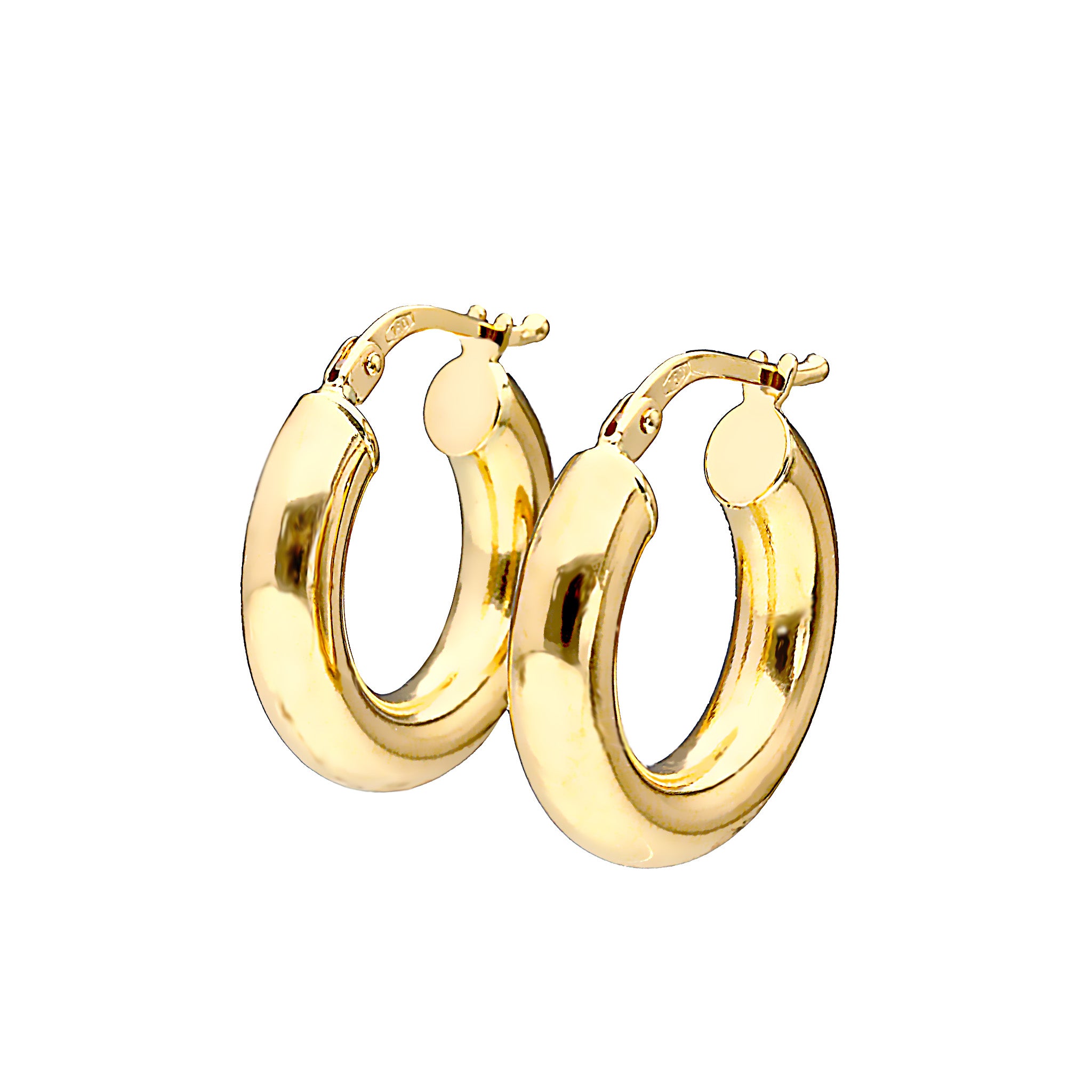 K18ピアス(フープ/イタリア製)《25T10129》