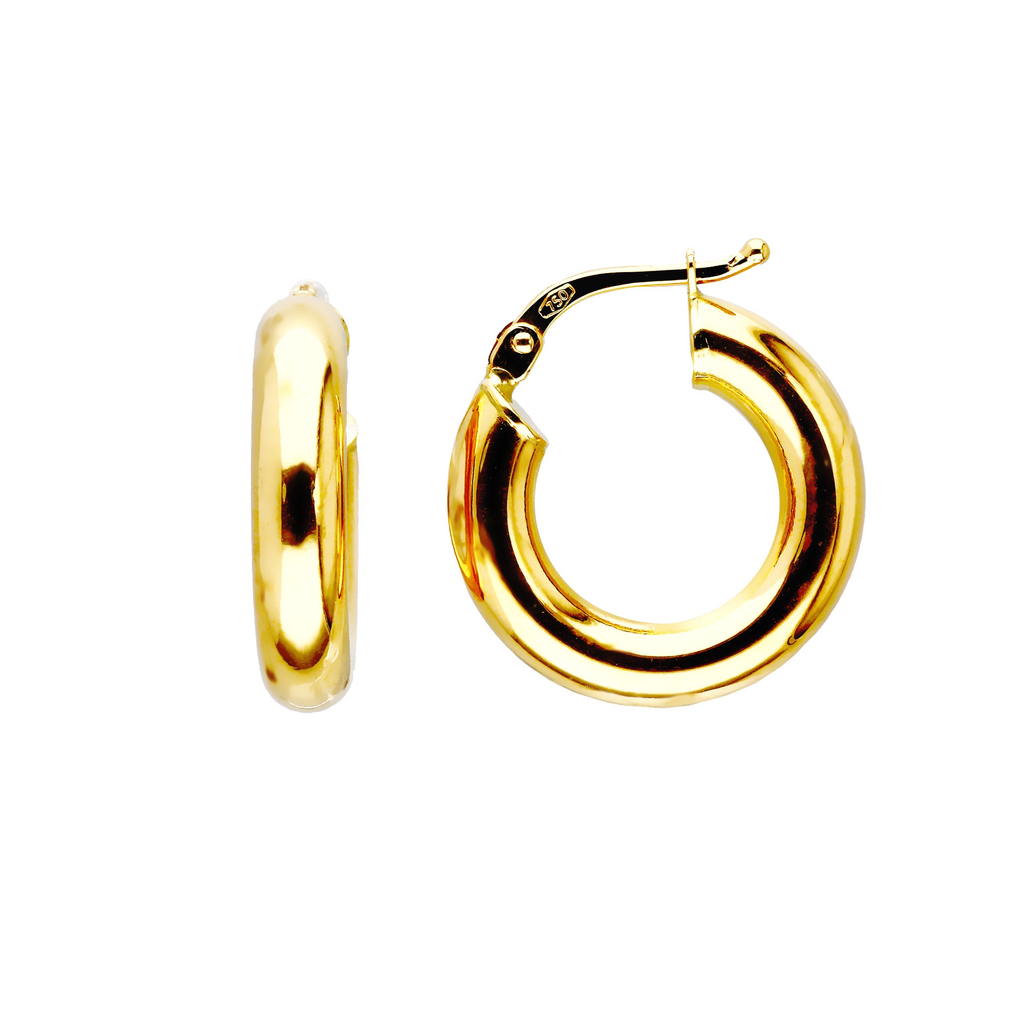 K18ピアス(フープ/イタリア製)《25T10129》