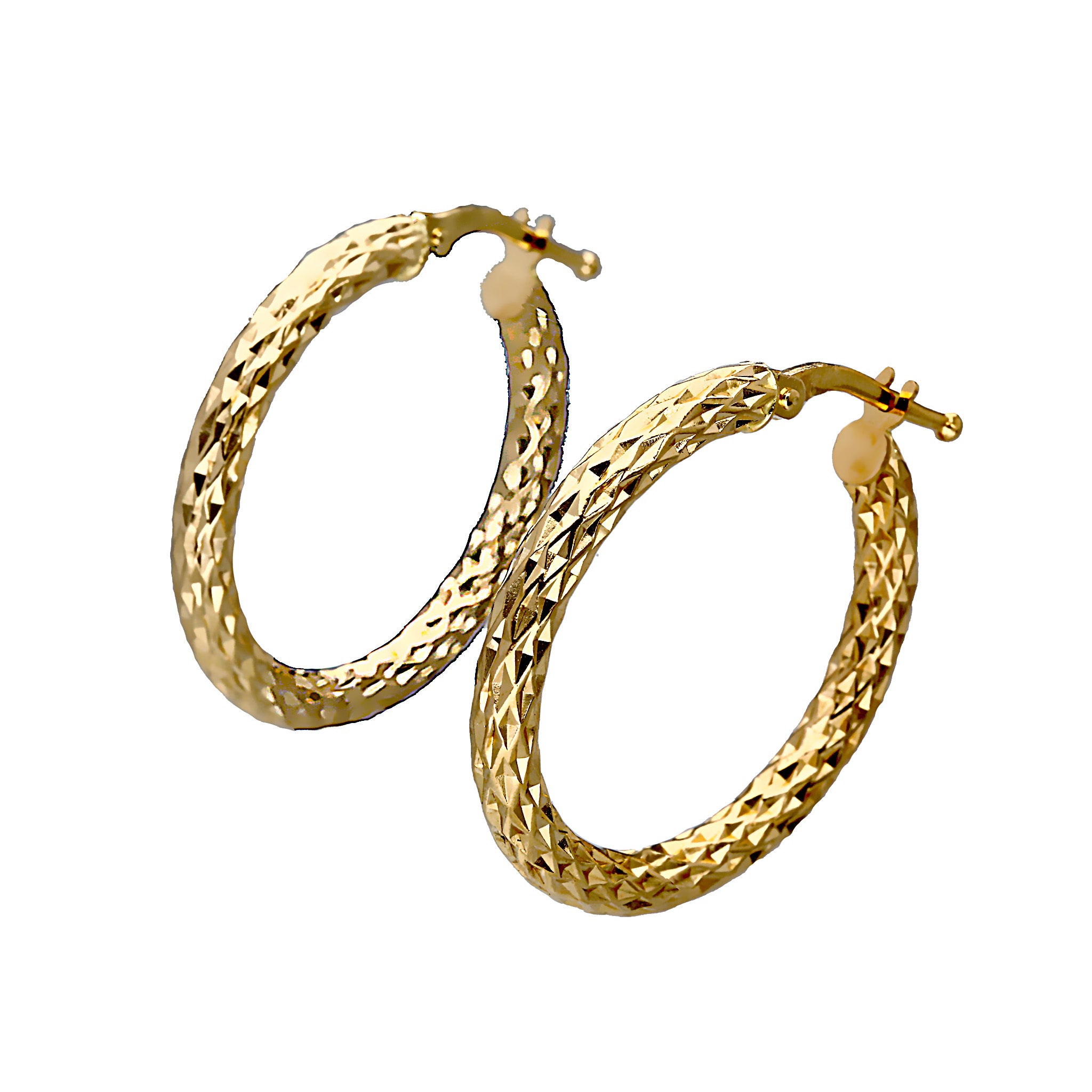 K18ピアス(フープ/イタリア製)《25T10131》