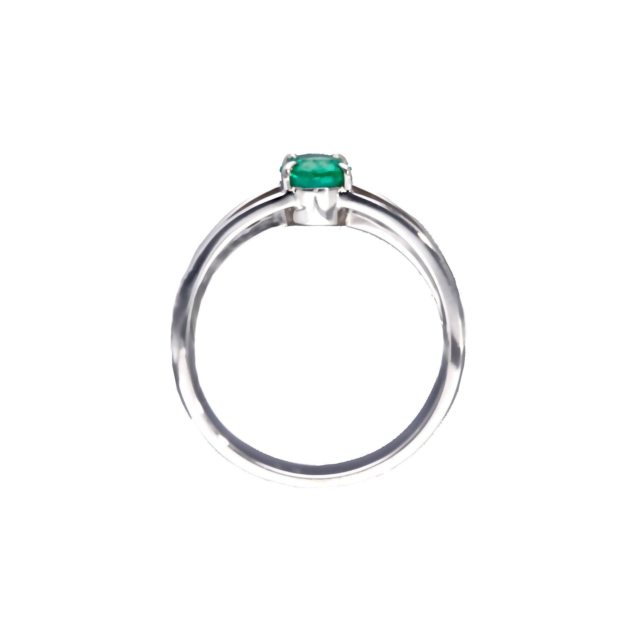 エメラルド/ダイヤモンド プラチナリング(0.57カラット/5月誕生石/鑑別書付)《25T10151》