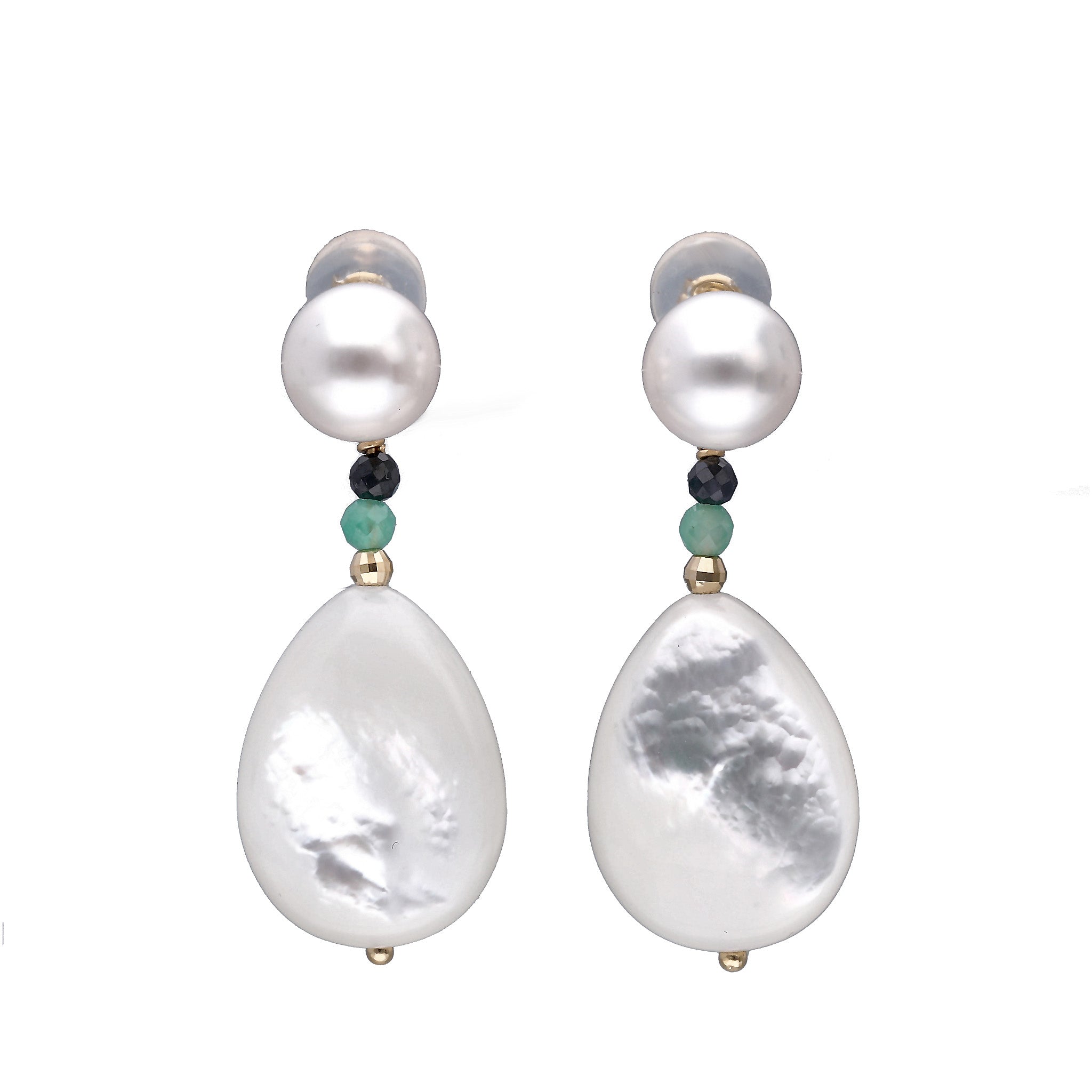 【限定7点】シェル/パール K18ピアス(アコヤ真珠)《25T10154》