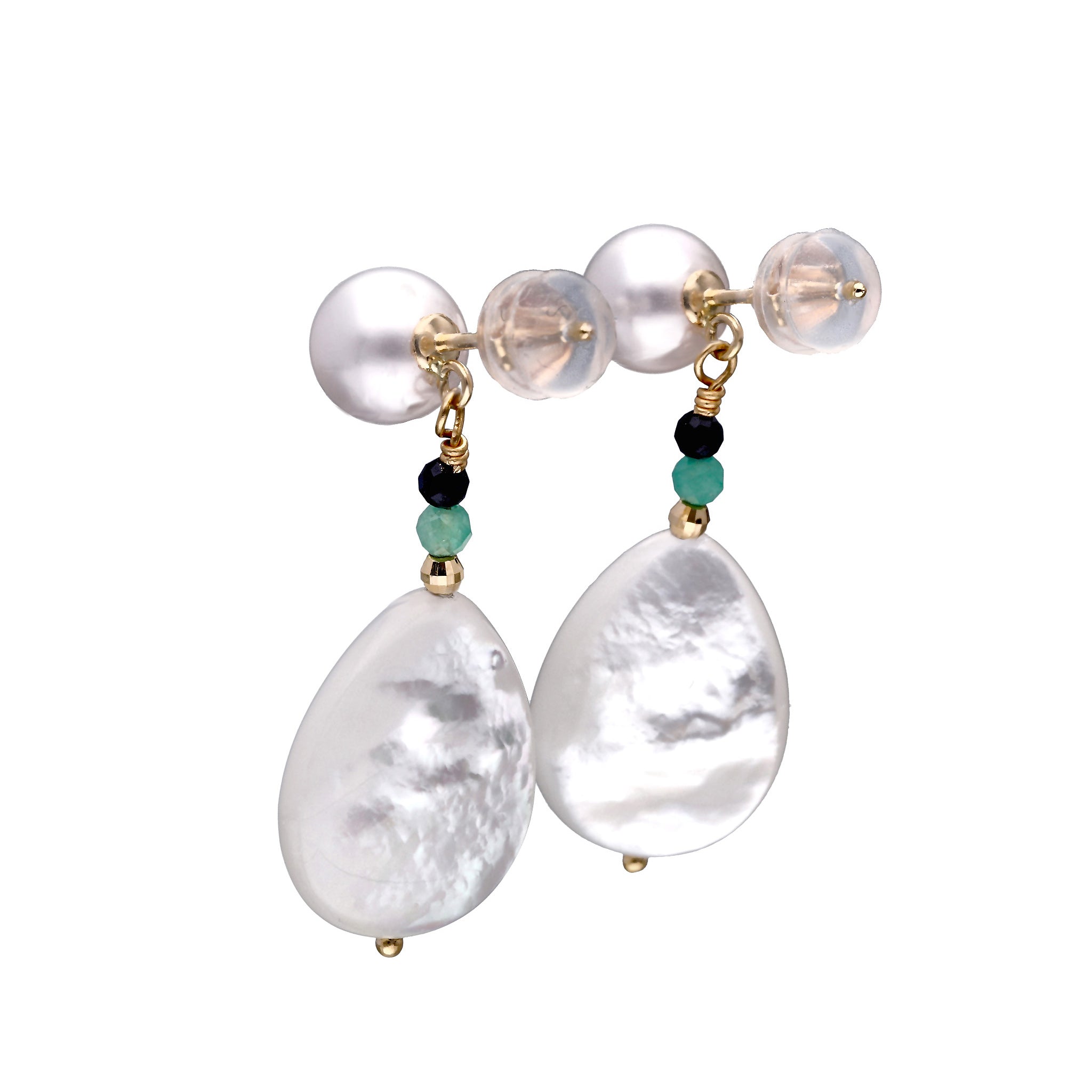 【限定7点】シェル/パール K18ピアス(アコヤ真珠)《25T10154》