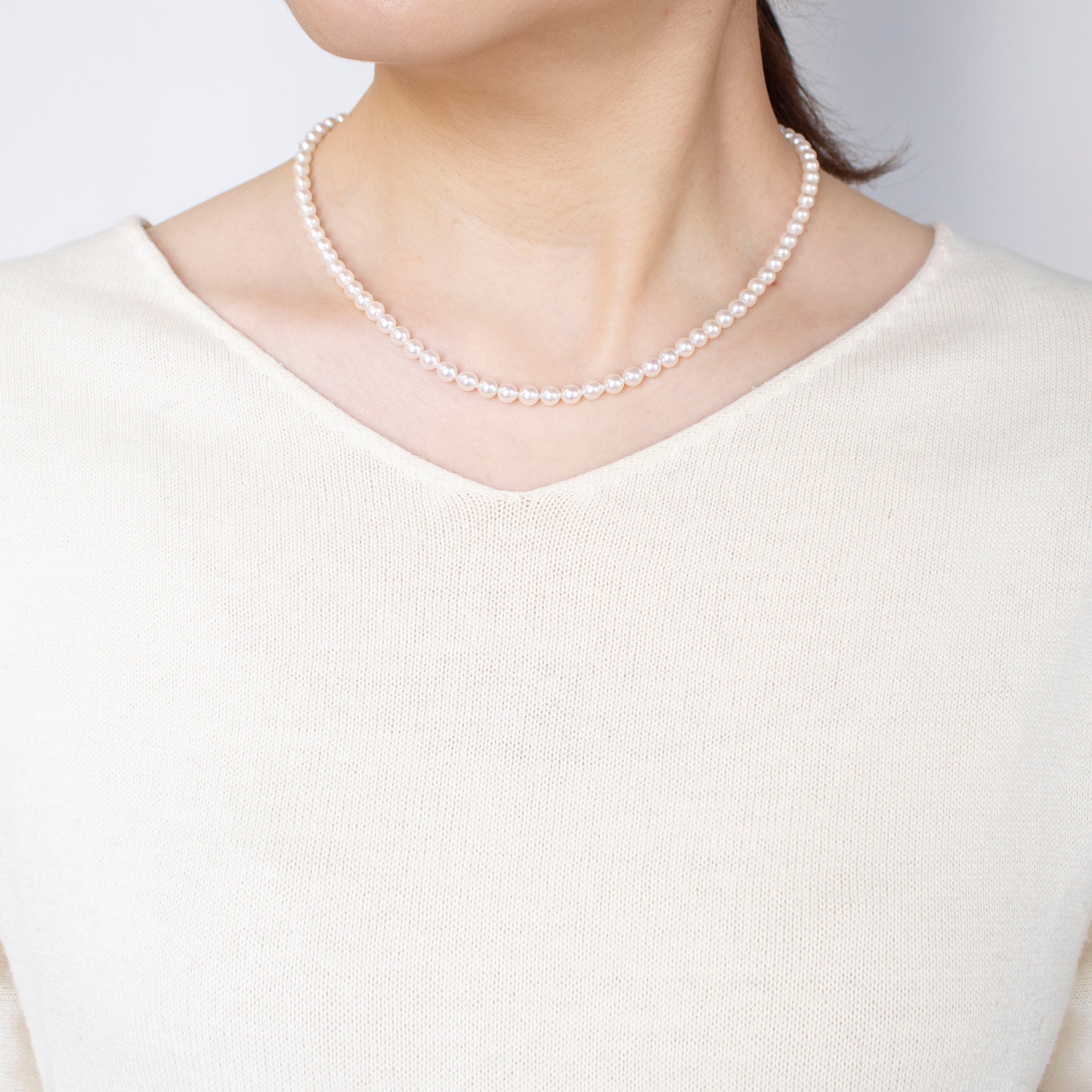 【限定数2】パールネックレス(アコヤ真珠/4.5mm/6月誕生石)《25T10157》