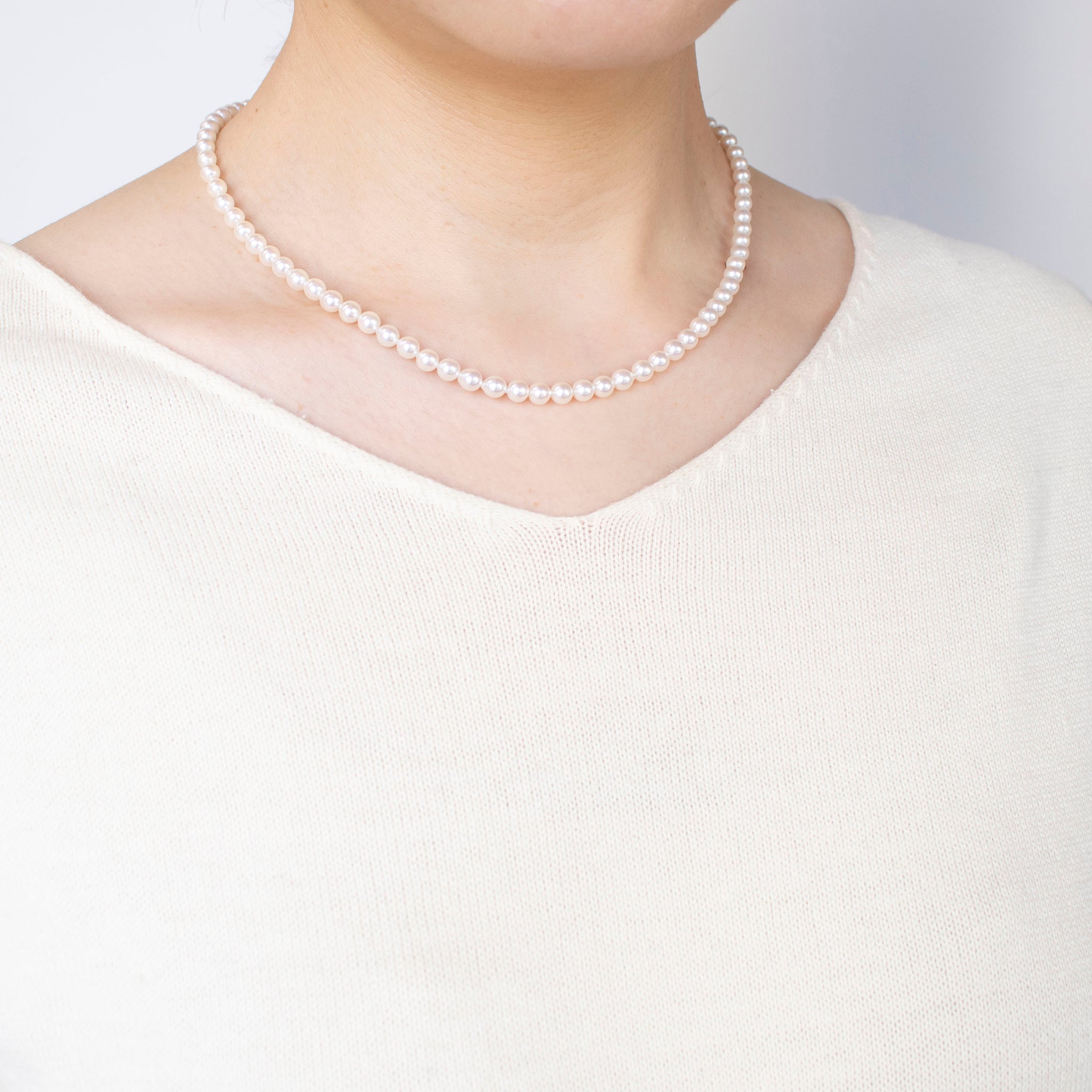 【限定数2】パールネックレス(アコヤ真珠/4.5mm/6月誕生石)《25T10157》