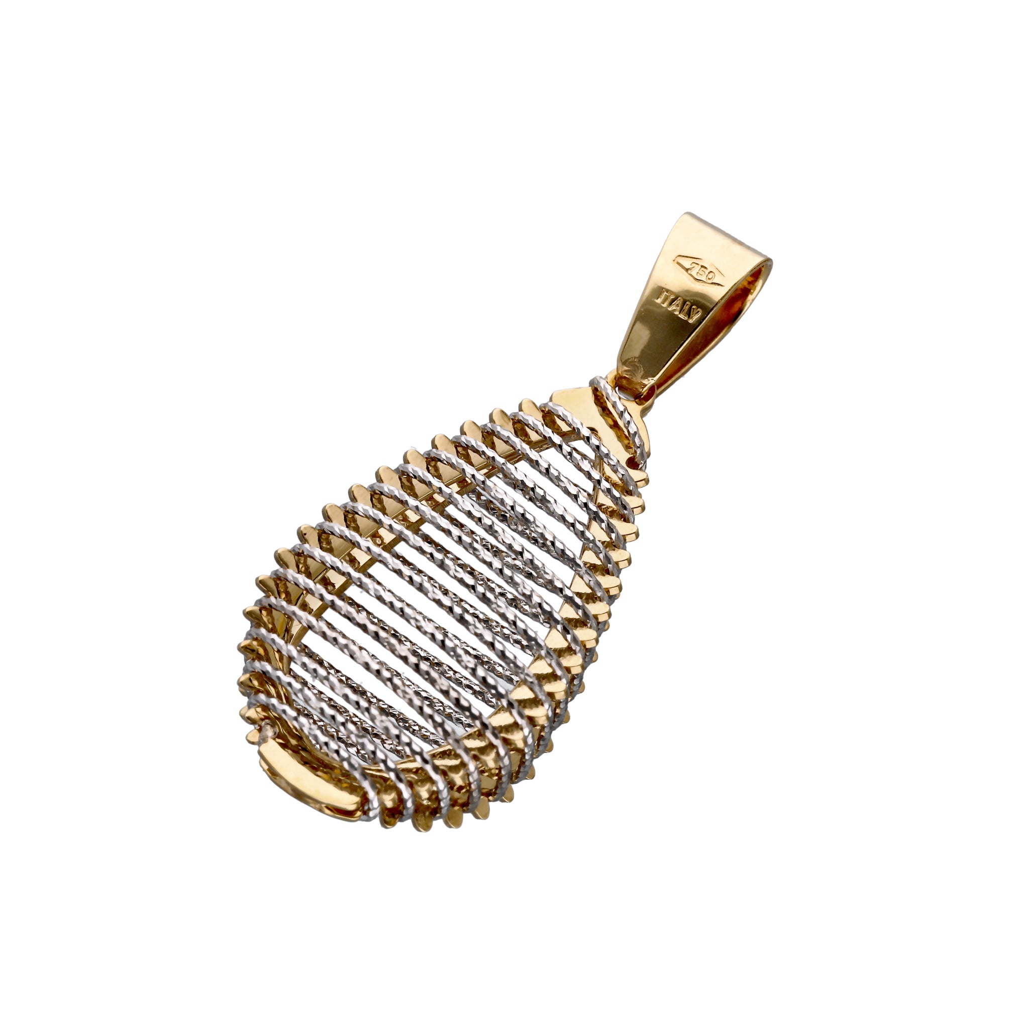 K18ペンダントトップ(コンビカラー/イタリア製)《25T10160》