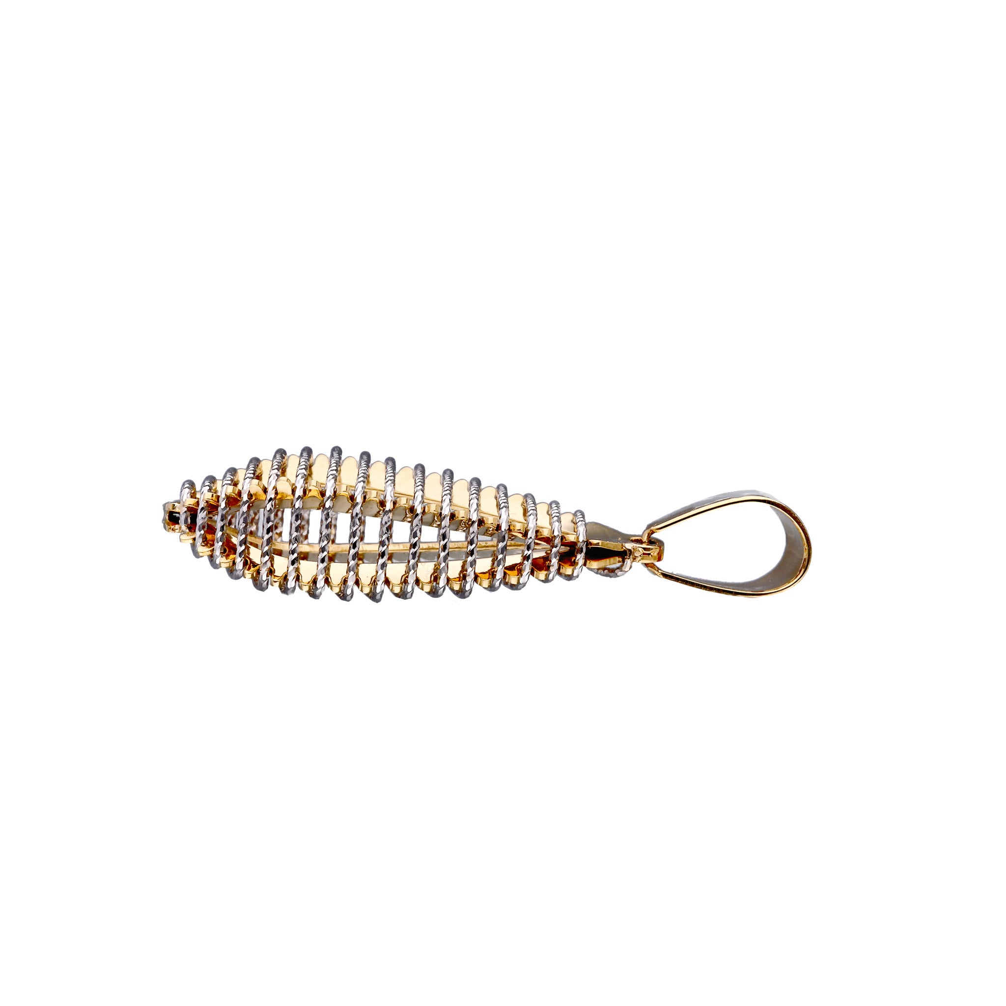 K18ペンダントトップ(コンビカラー/イタリア製)《25T10160》