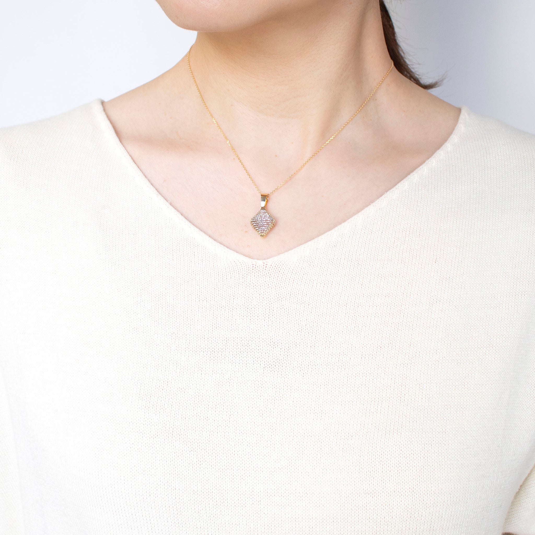 K18ペンダントトップ(コンビカラー/イタリア製)《25T10161》