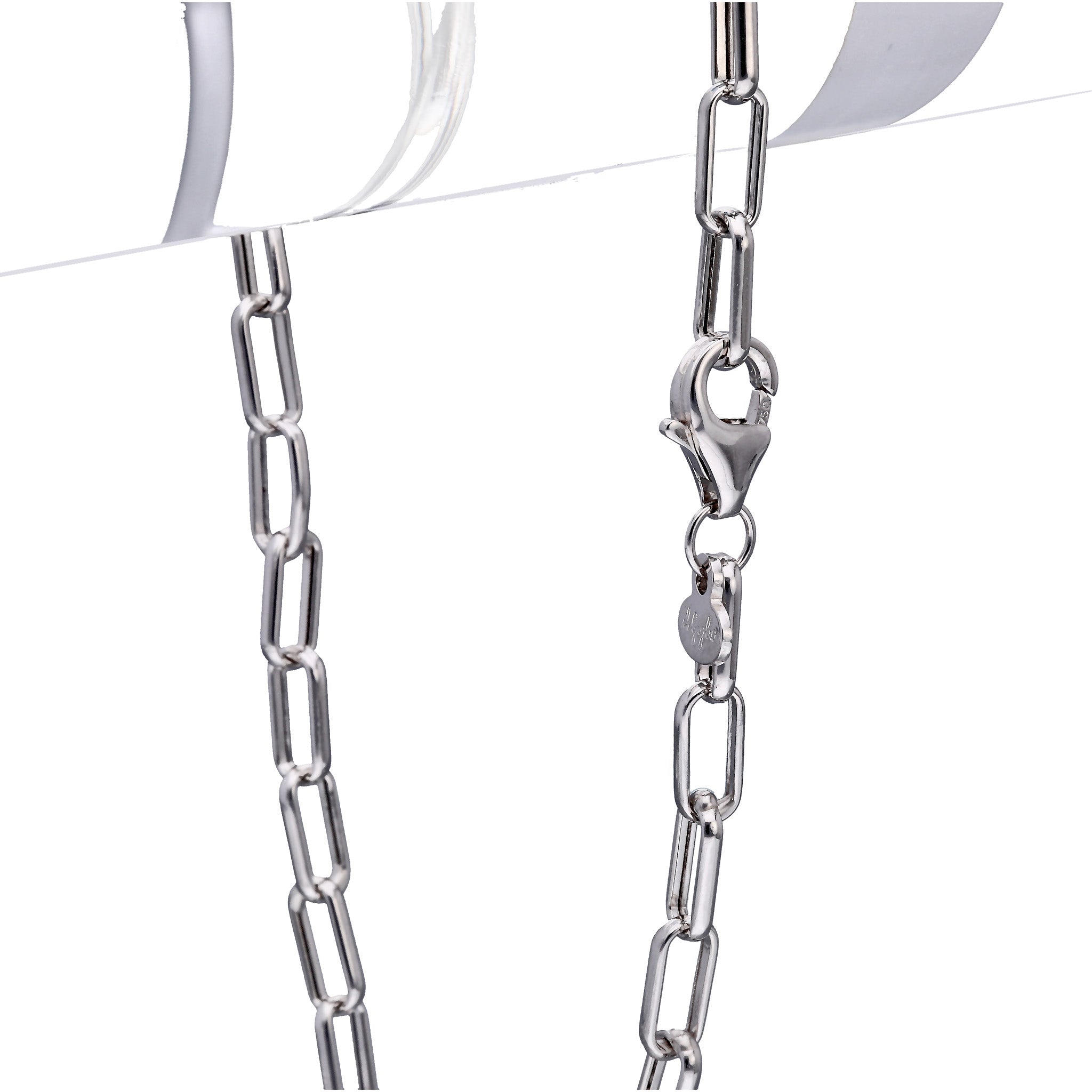 K18ブレスレット(ロジウムメッキ/イタリア製)《25T10163》