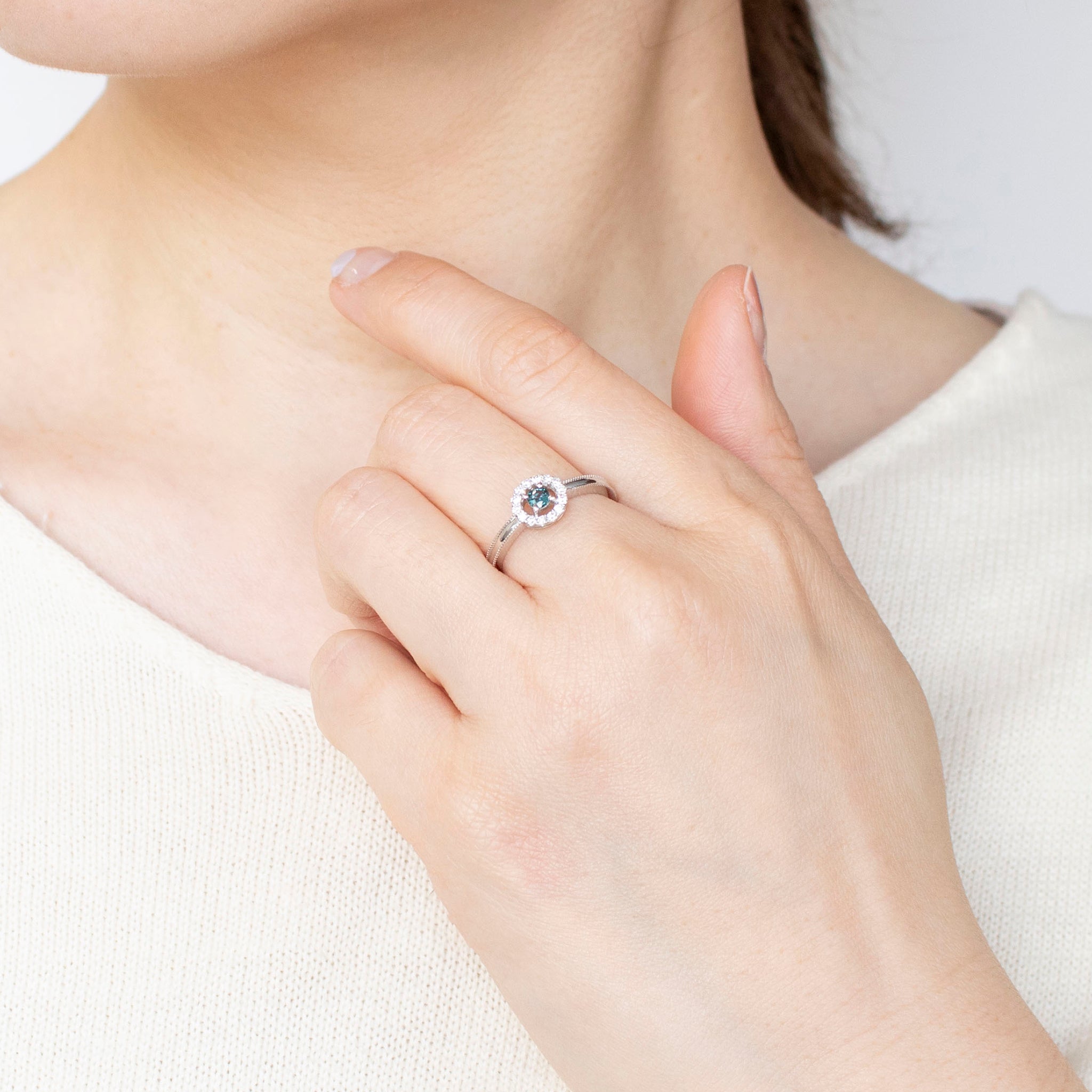 【限定1点】アレキンサンドライト/ダイヤモンド プラチナリング(6月誕生石)《25T10164》