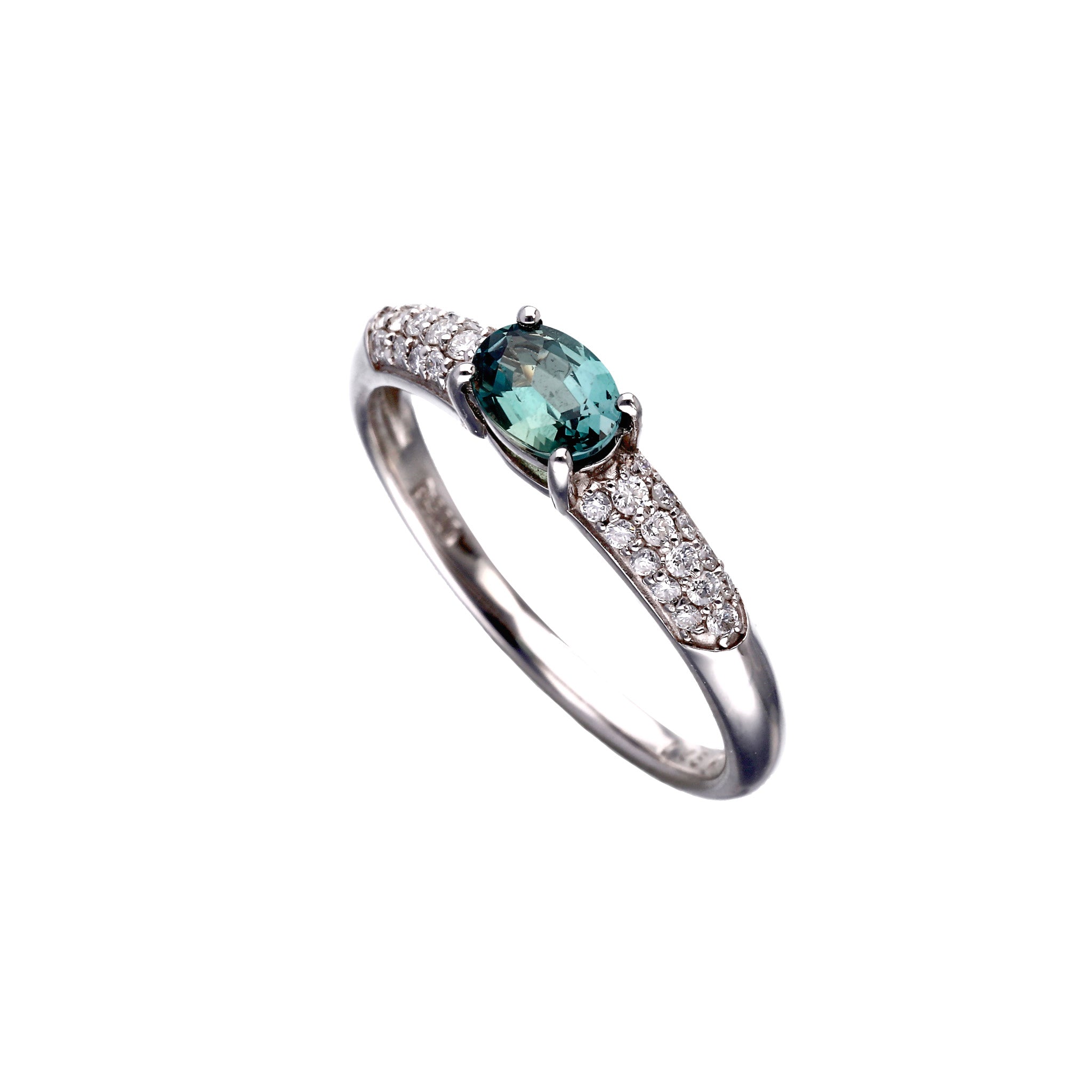 【限定1点】アレキンサンドライト/ダイヤモンド プラチナリング(6月誕生石/鑑別書付き)《25T10165》