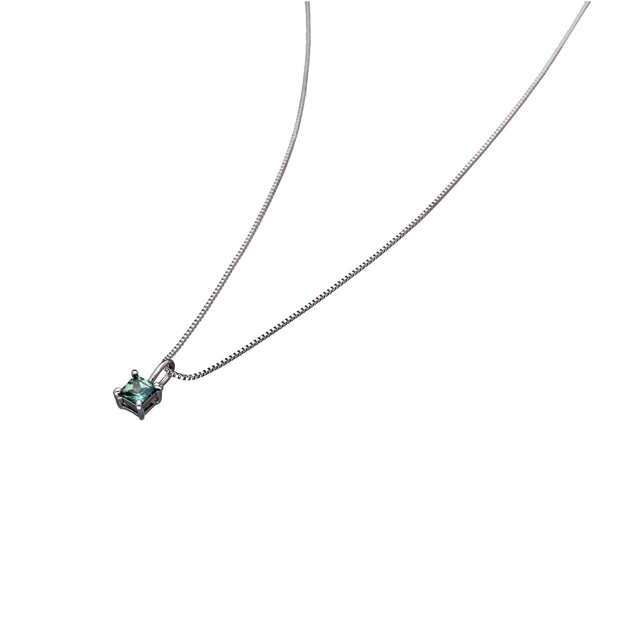 【限定1点】アレキンサンドライト プラチナネックレス(スクエアカット/6月誕生石)《25T10168》