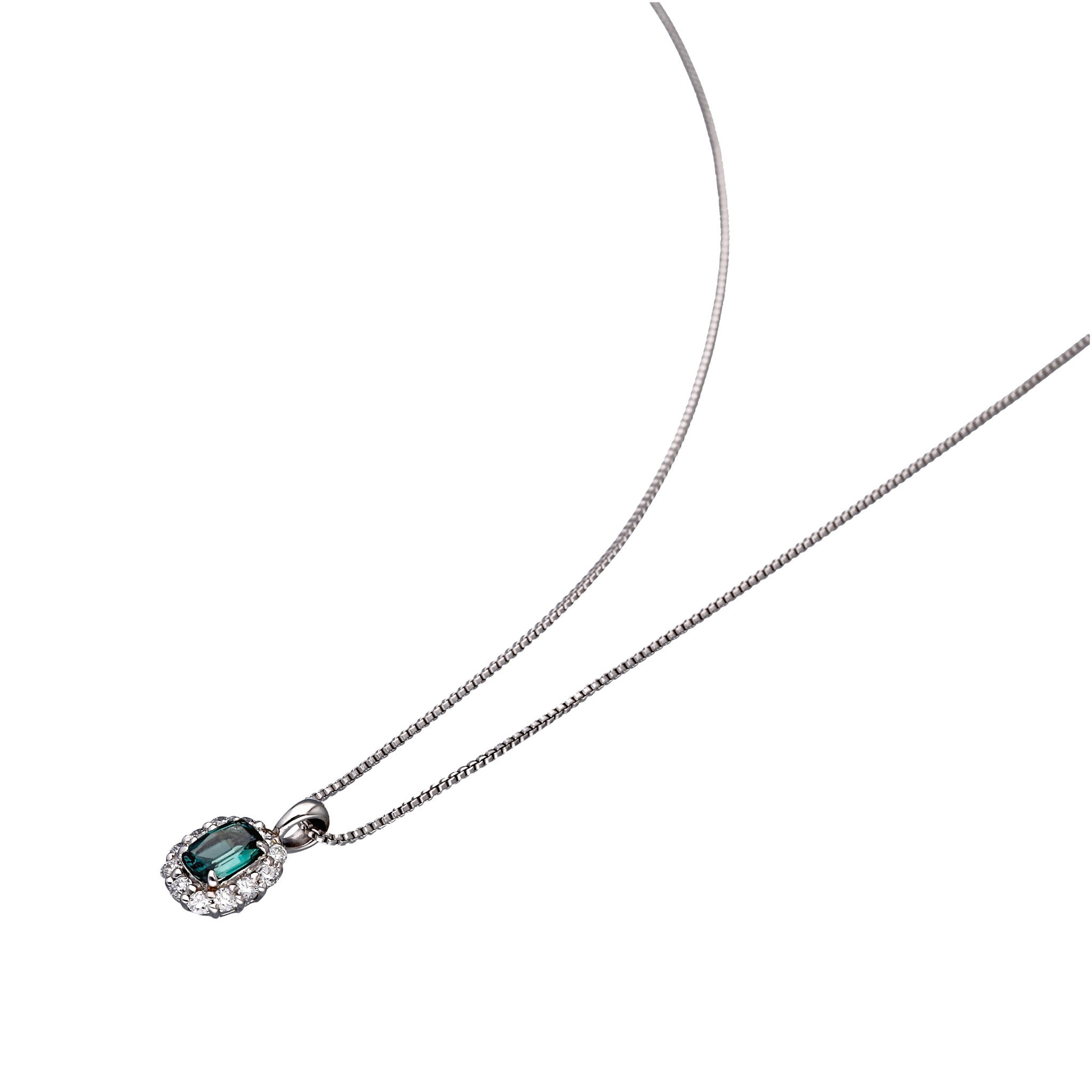 【限定1点】アレキンサンドライト/ダイヤモンド プラチナネックレス(6月誕生石/鑑別書付き)《25T10170》