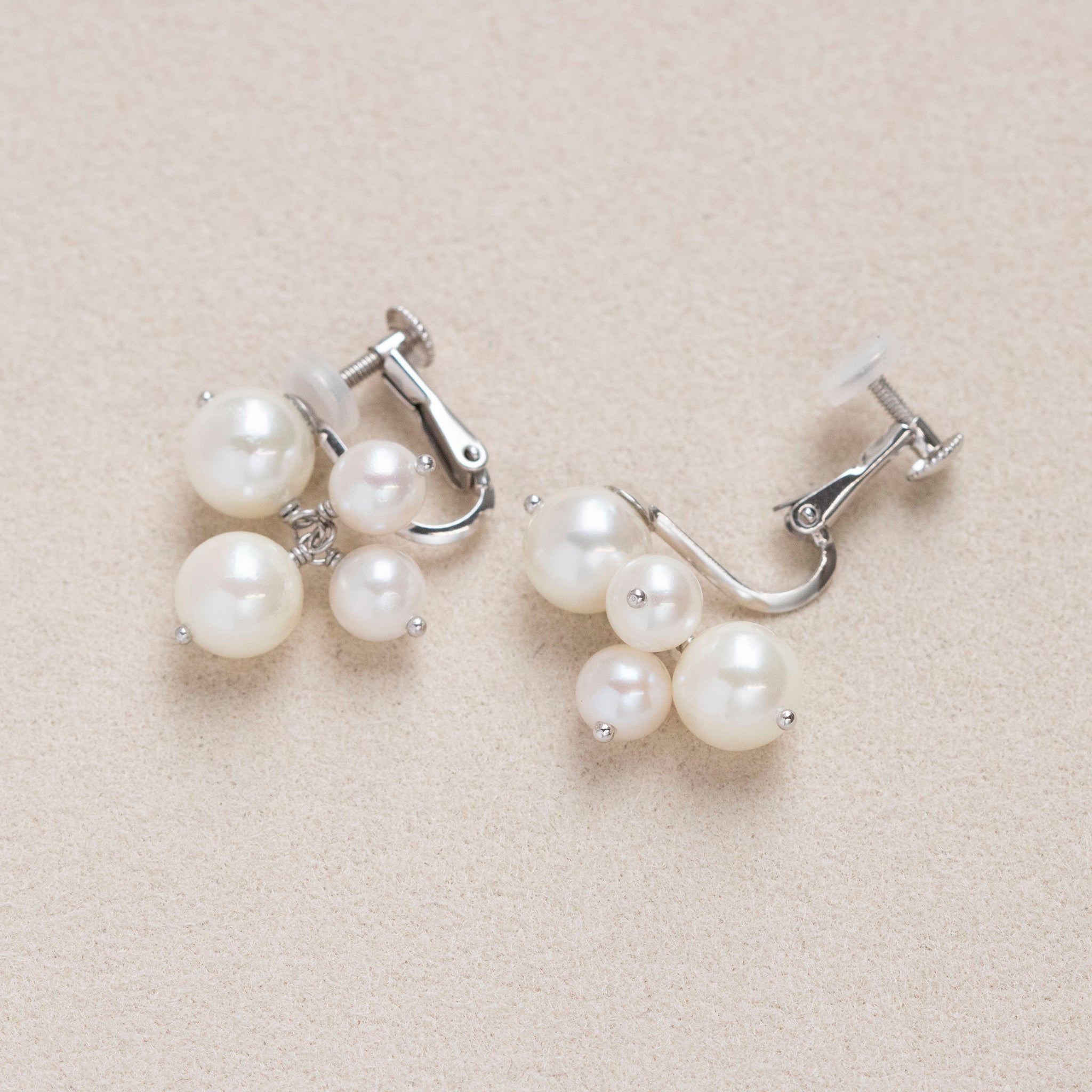 パール シルバーイヤリング(アコヤ真珠/6月誕生石)《25T10177》