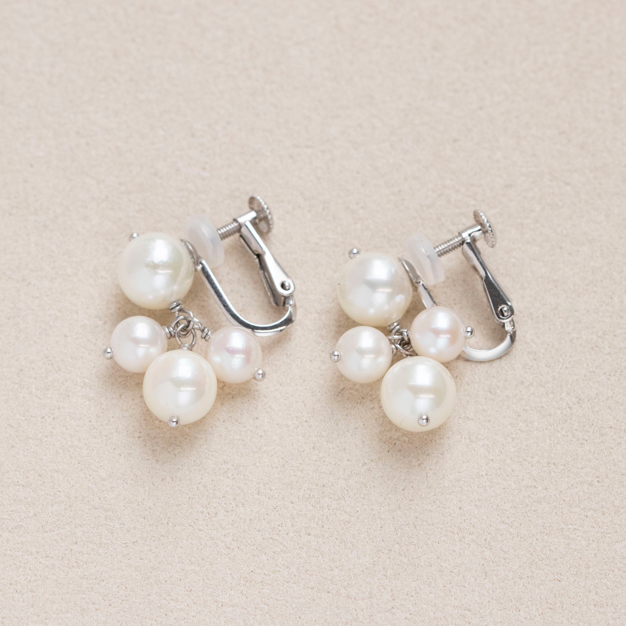 パール シルバーイヤリング(アコヤ真珠/6月誕生石)《25T10177》