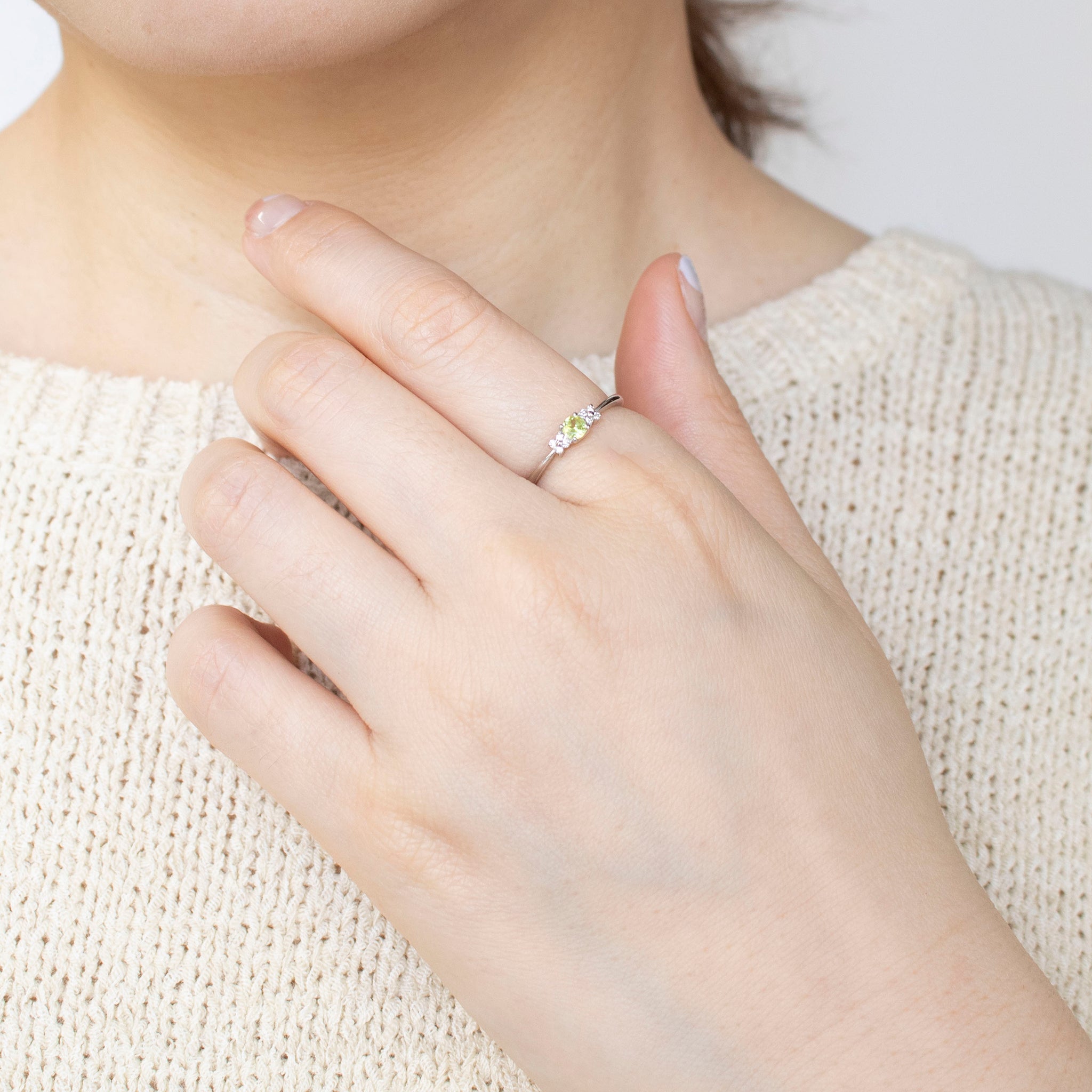 【限定数1】スフェーン/ダイヤモンド プラチナリング(7月誕生石)《25T10186》