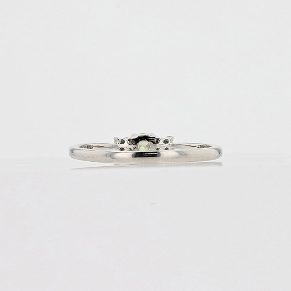 【限定1点】スフェーン/ダイヤモンド プラチナリング(7月誕生石)《25T10186》