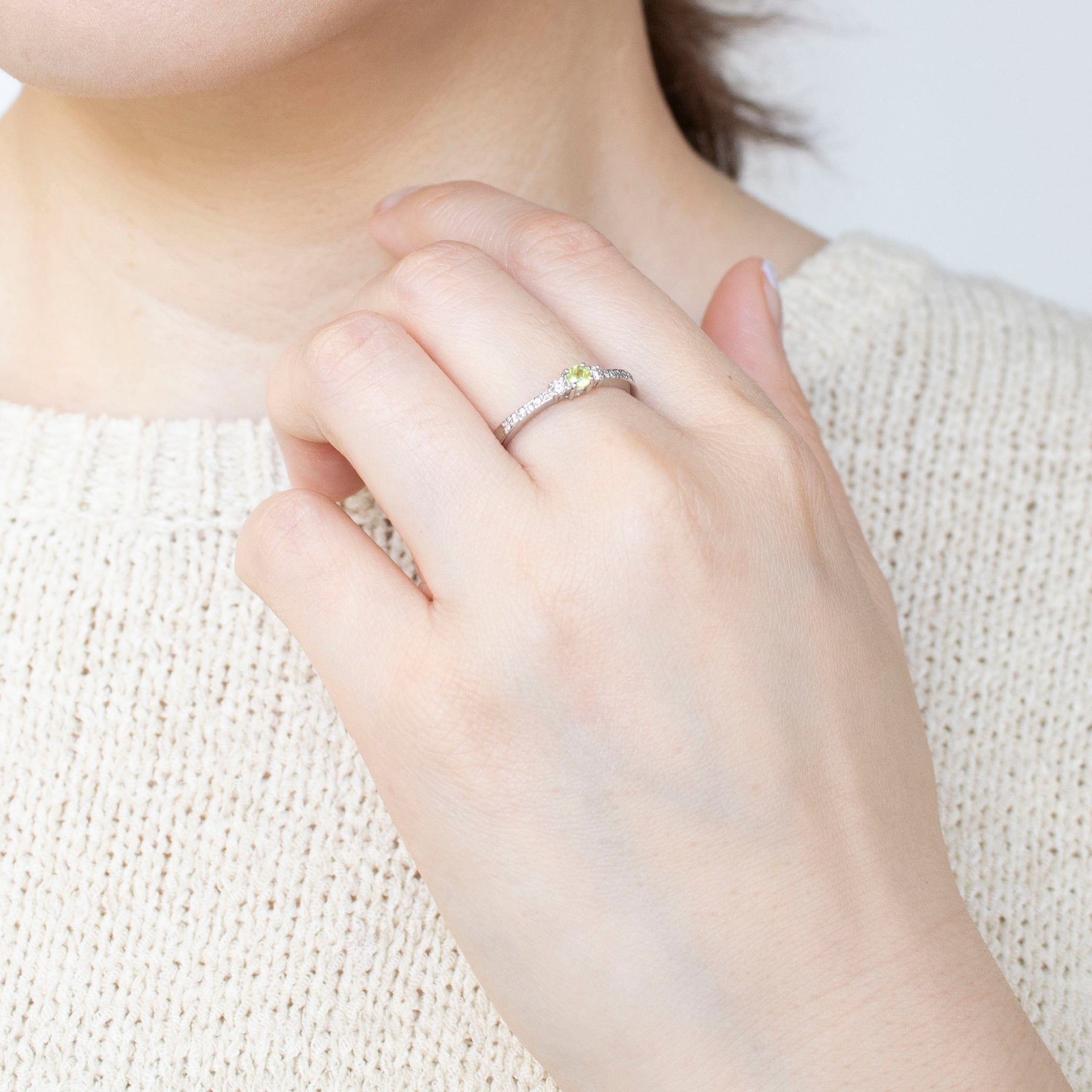 【限定数1】スフェーン/ダイヤモンド プラチナリング(7月誕生石)《25T10187》