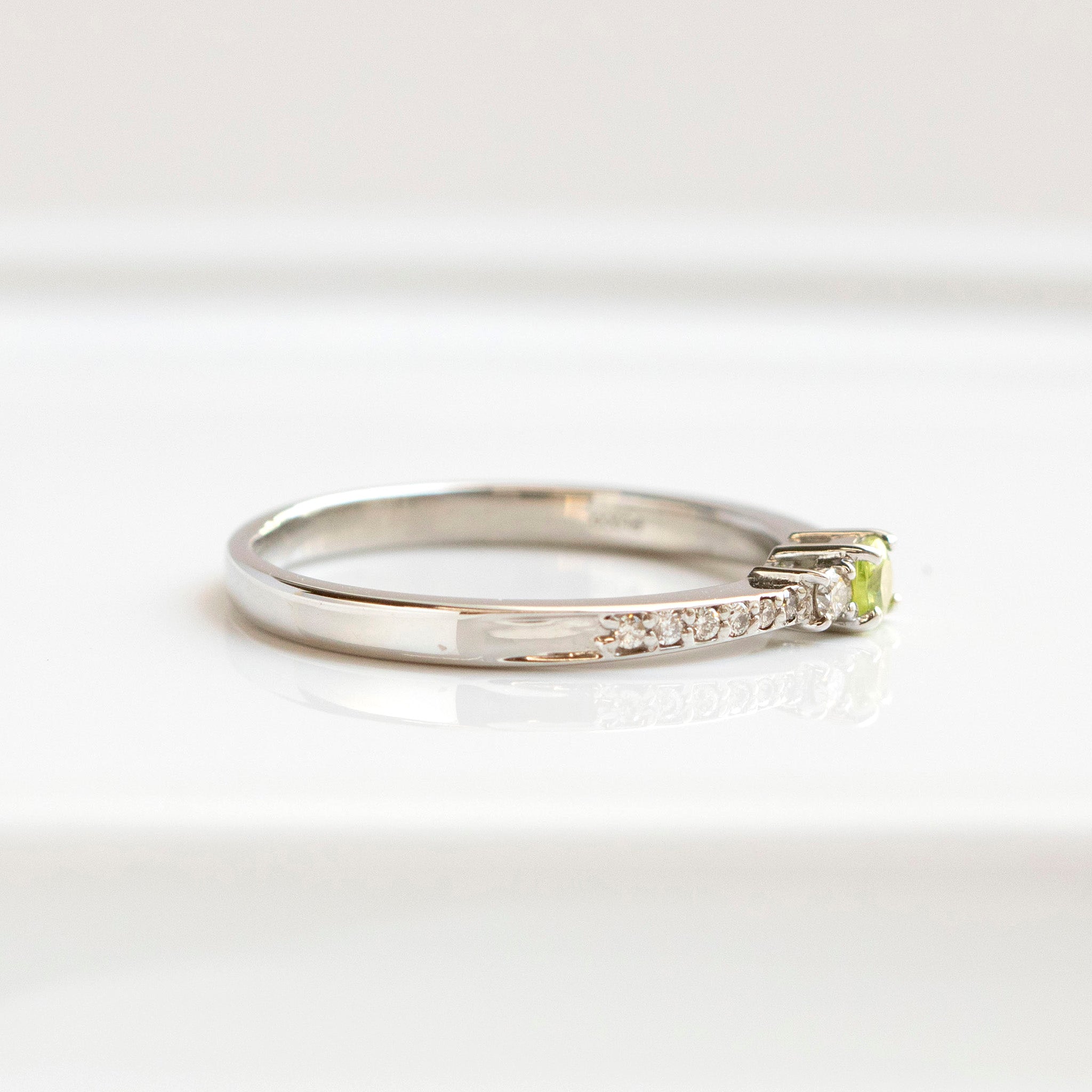 【限定数1】スフェーン/ダイヤモンド プラチナリング(7月誕生石)《25T10187》