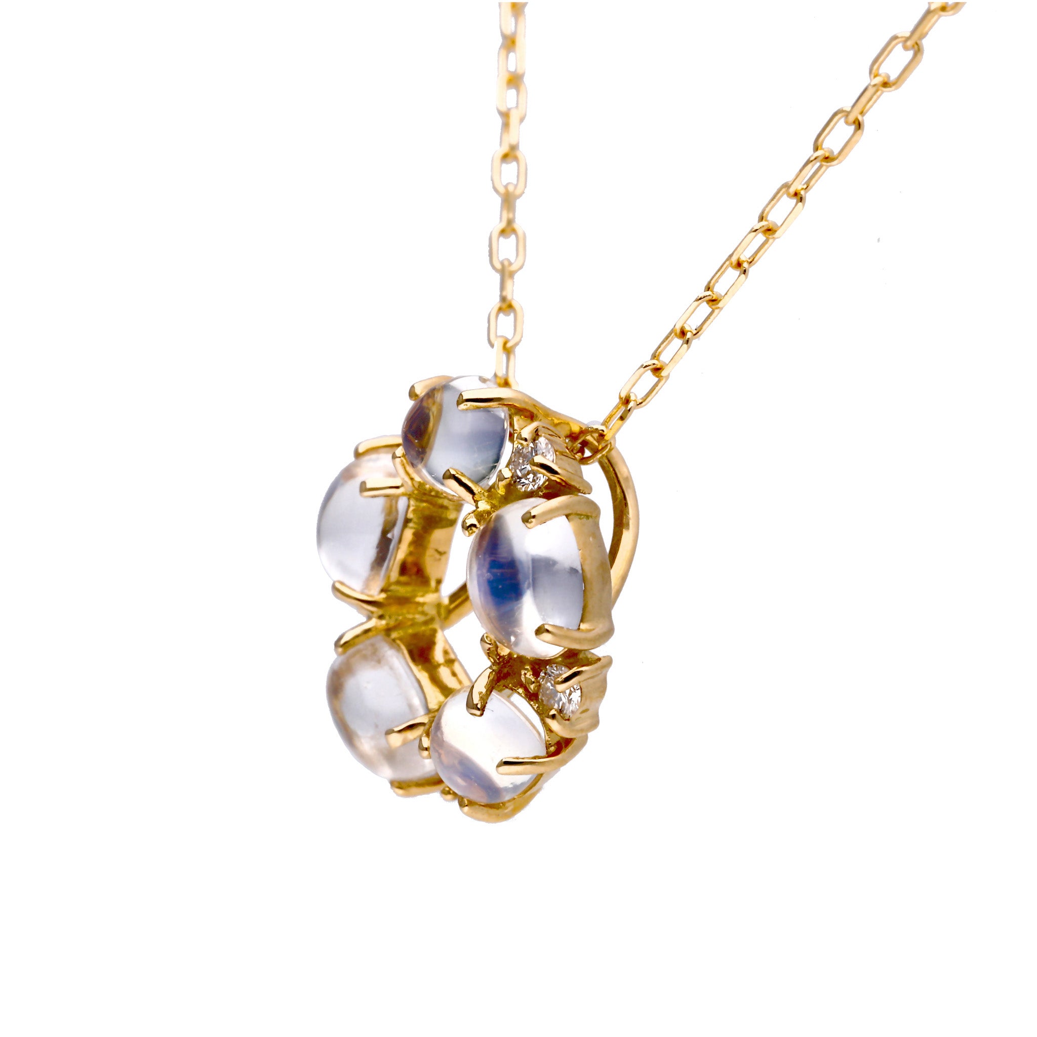 【限定数1】ムーンストーン K18ネックレス(6月誕生石)《25T10212》