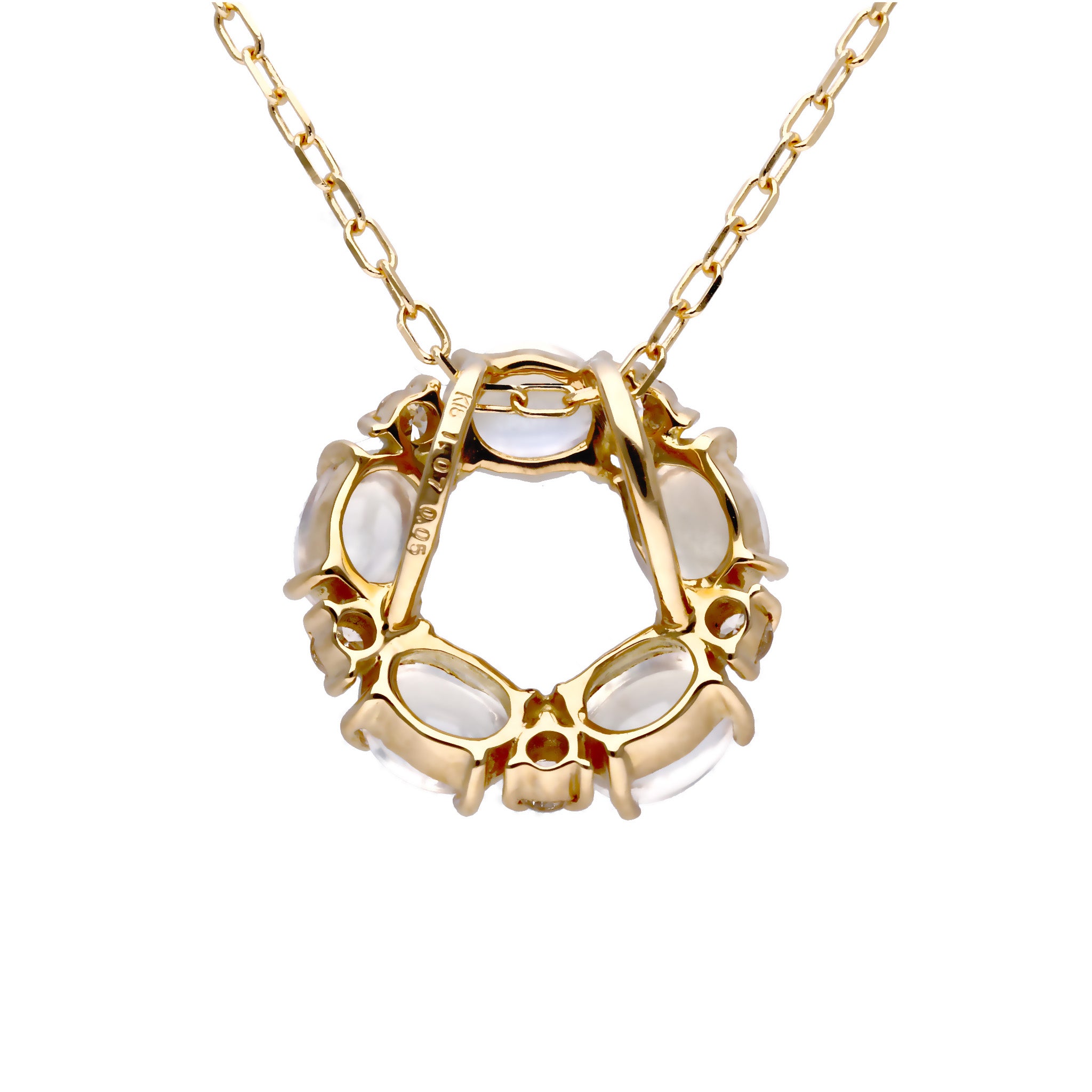 【限定数1】ムーンストーン K18ネックレス(6月誕生石)《25T10212》