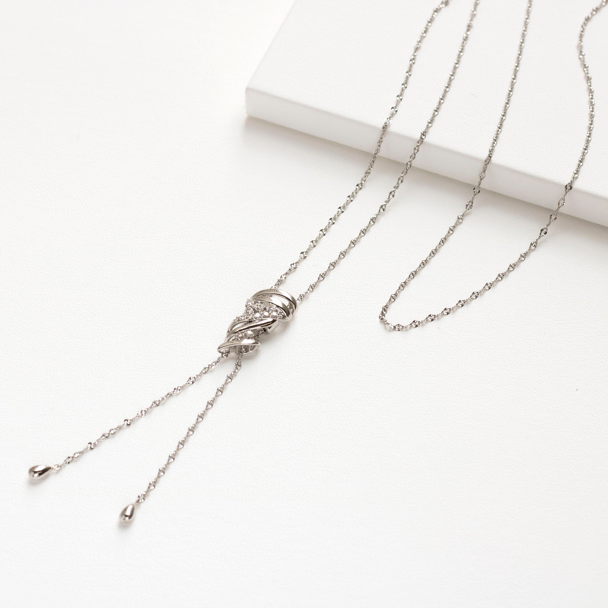 極上の輝き♪*4℃*3月誕生石 プラチナ ネックレス ネックレス プラチナ ダイヤモンド0.3ct(4月誕生石)(天然石