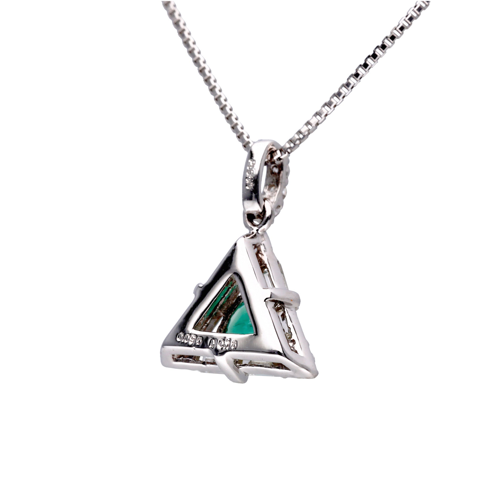 【限定数1】グリーンアウイナイト/ダイヤモンド プラチナネックレス(鑑別書付)《25T10227》