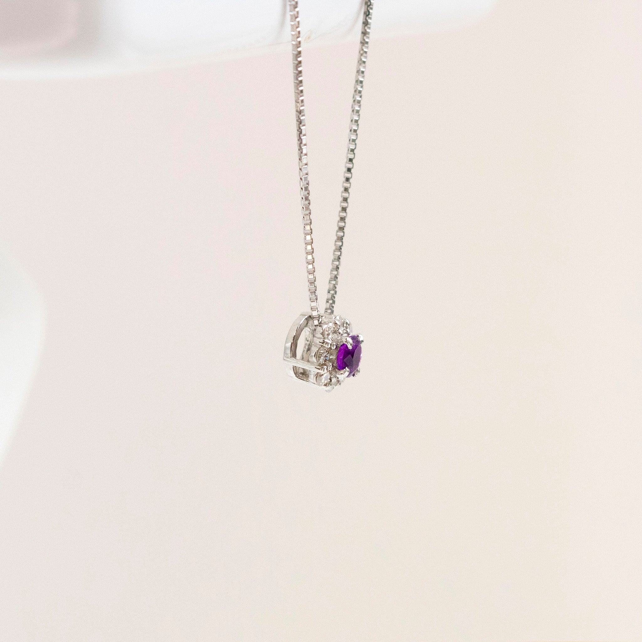 【限定1点】ハックマナイト/ダイヤモンド プラチナネックレス《25T10228》