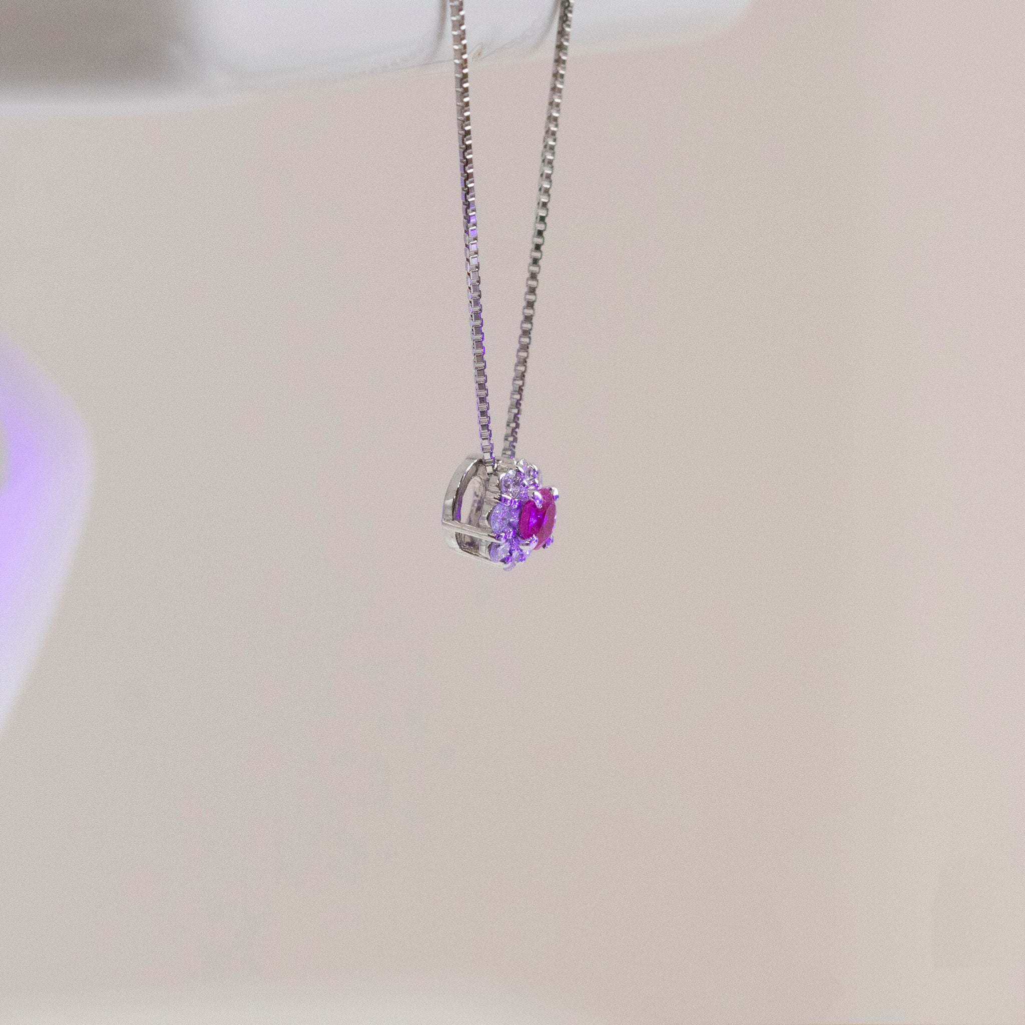 【限定1点】ハックマナイト/ダイヤモンド プラチナネックレス《25T10228》