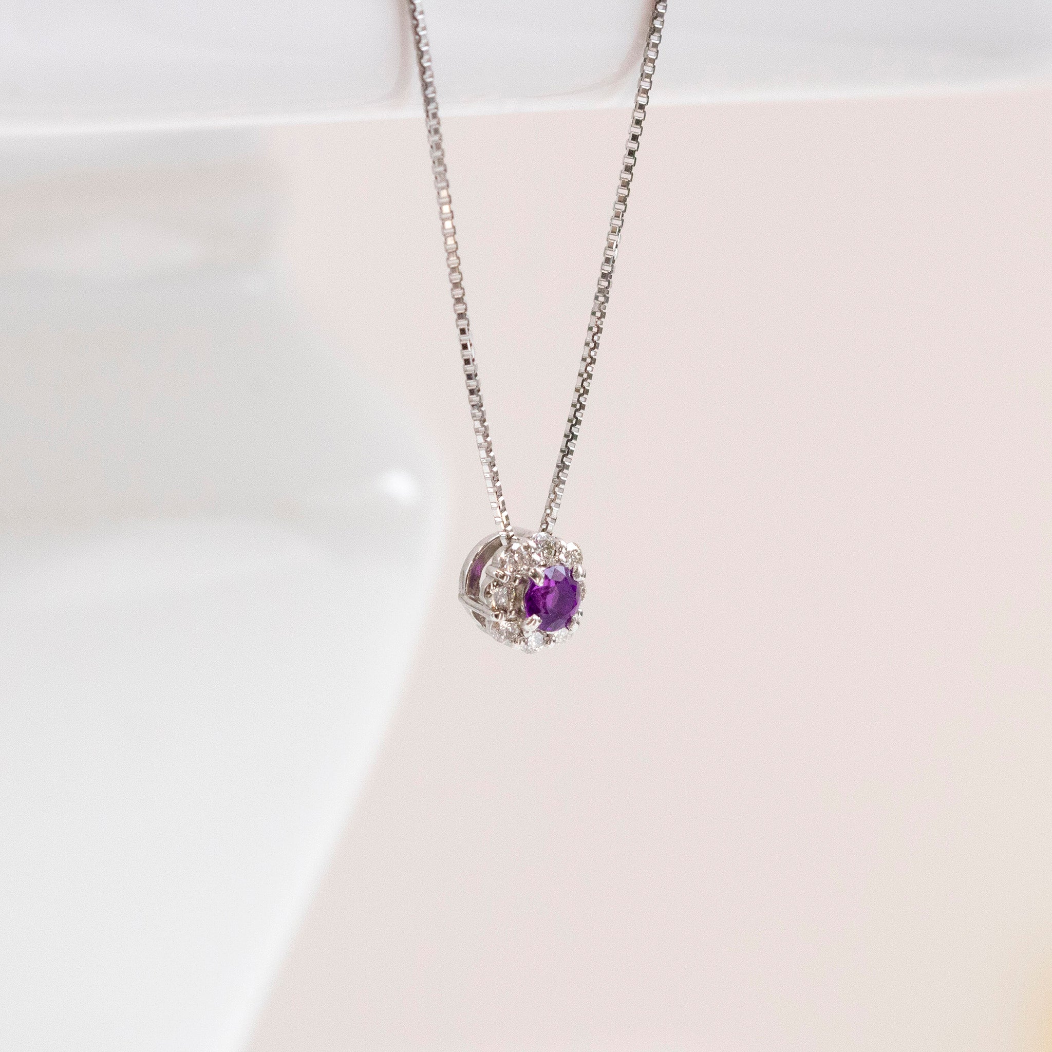 【限定1点】ハックマナイト/ダイヤモンド プラチナネックレス《25T10228》