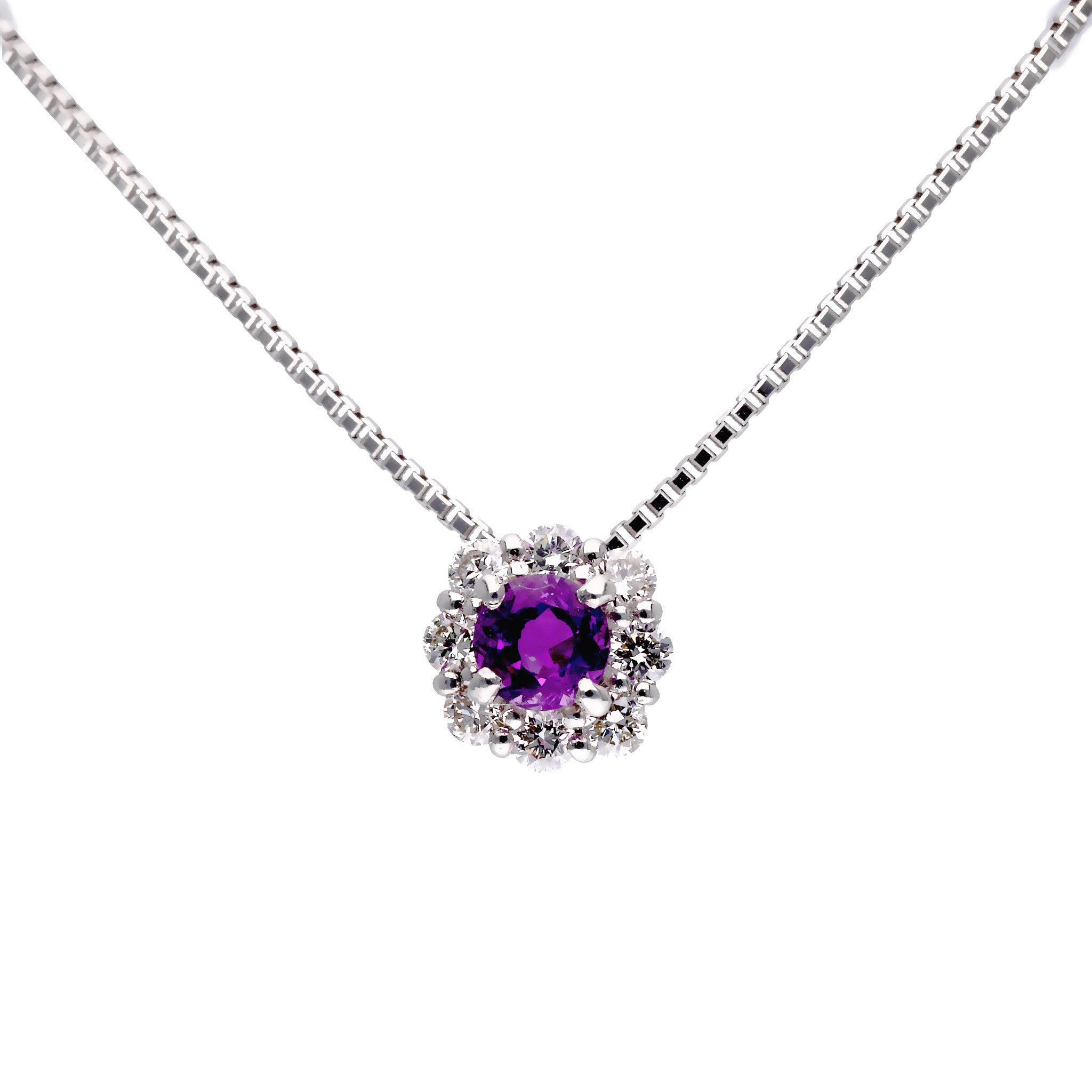 【限定1点】ハックマナイト/ダイヤモンド プラチナネックレス《25T10228》