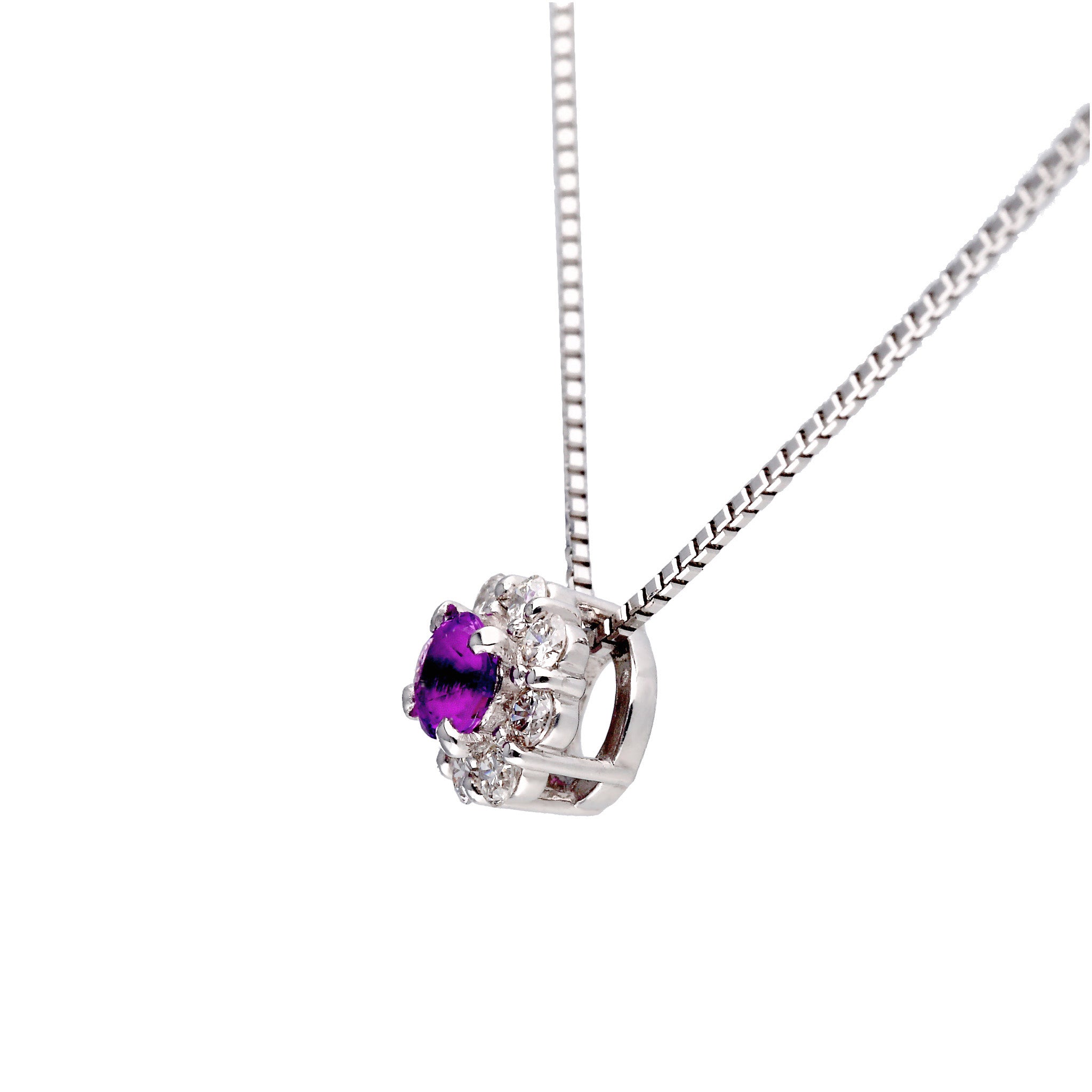 【限定1点】ハックマナイト/ダイヤモンド プラチナネックレス《25T10228》